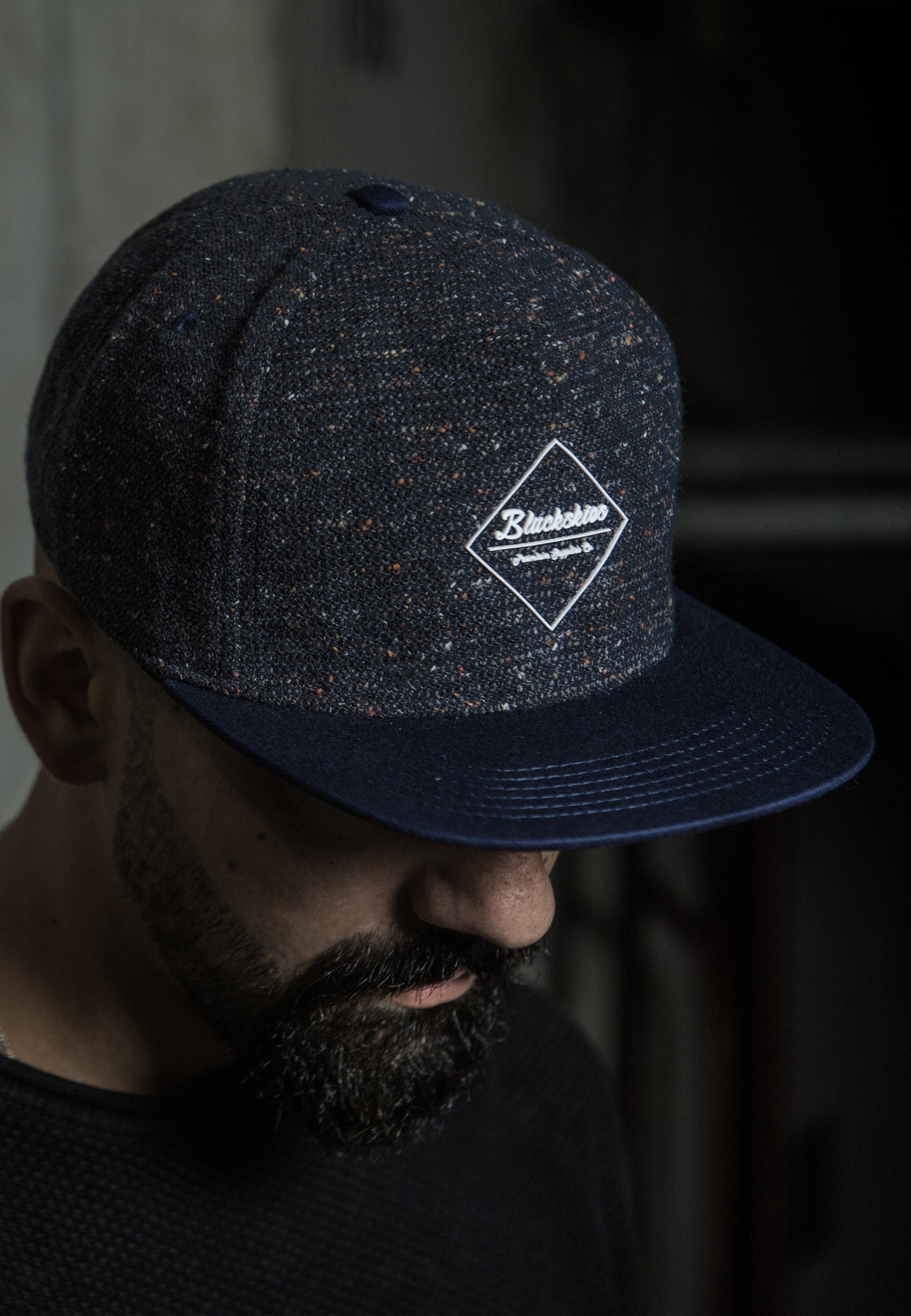 Blackksies-Re-Snapback-Cap-Baseball-Hat-Blue-Model-2