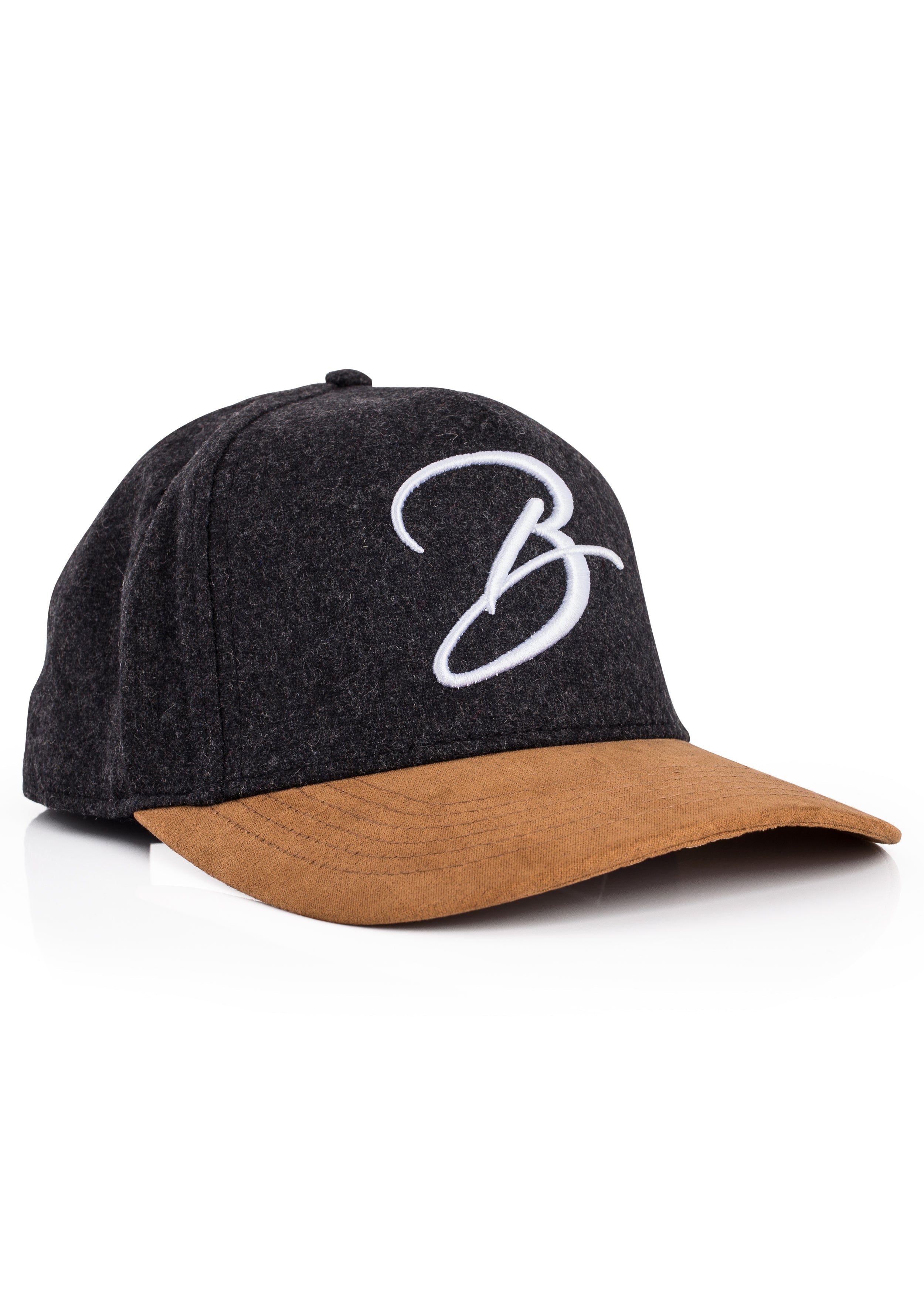 Blackskies-B-Script-Flannel-Snapback-Cap-Charcoal-Premium-Hat-4