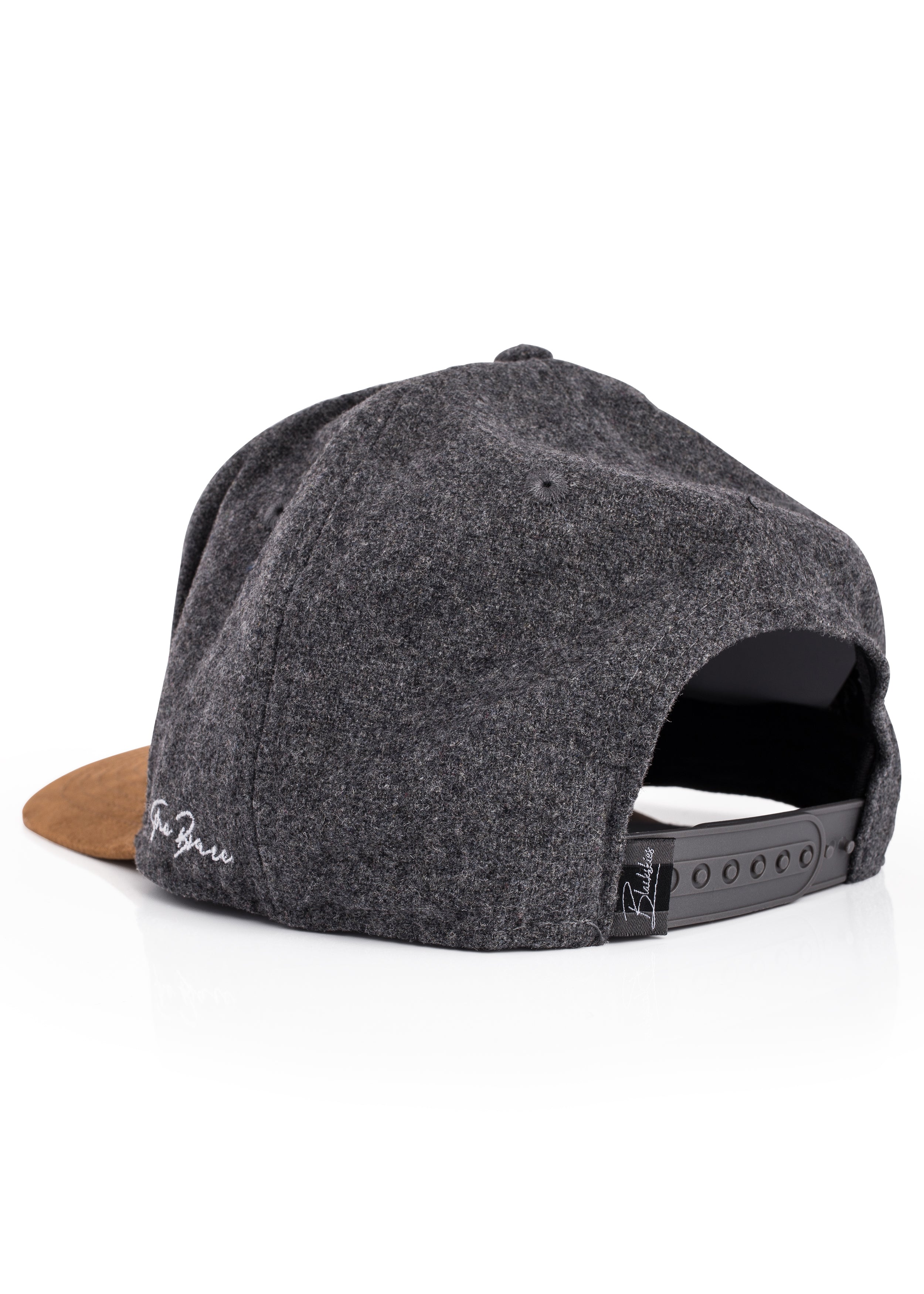 Blackskies-B-Script-Flannel-Snapback-Cap-Grey-Premium-Hat-5