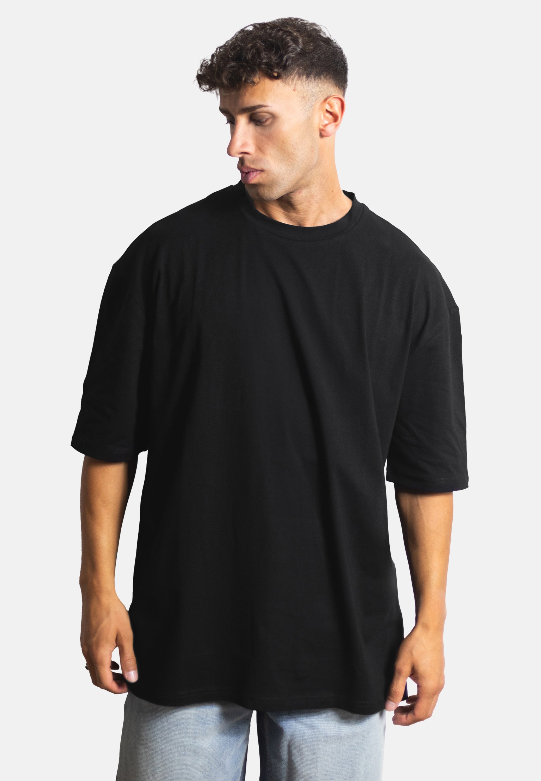Blackskies-Basic-Oversized-T-Shirt-Black-Men-Model-3