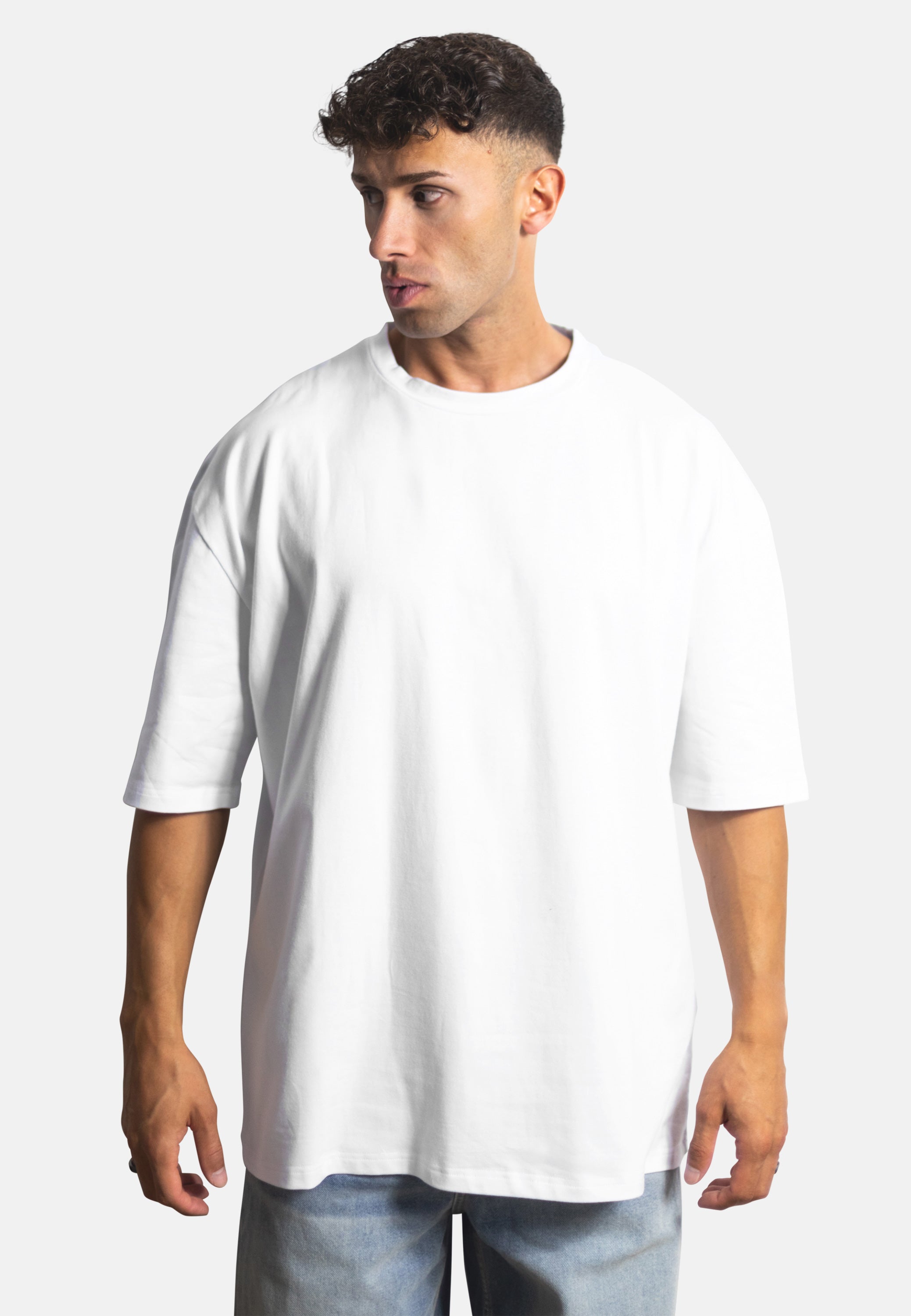 Blackskies-Basic-Oversized-T-Shirt-White-Men-Model-2