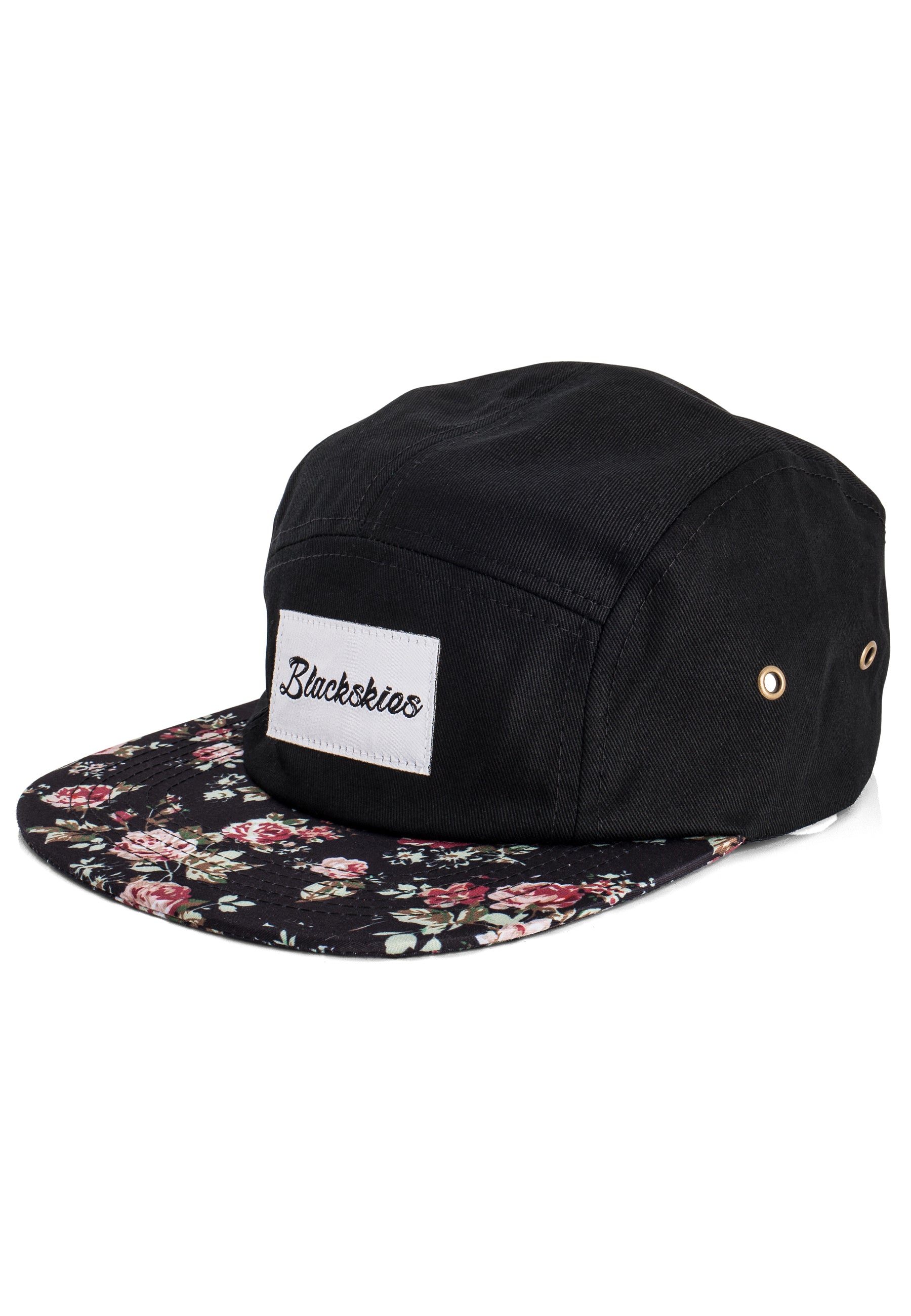 Blackskies-Black-Beauty-5-Panel-Cap-Floral-Hat