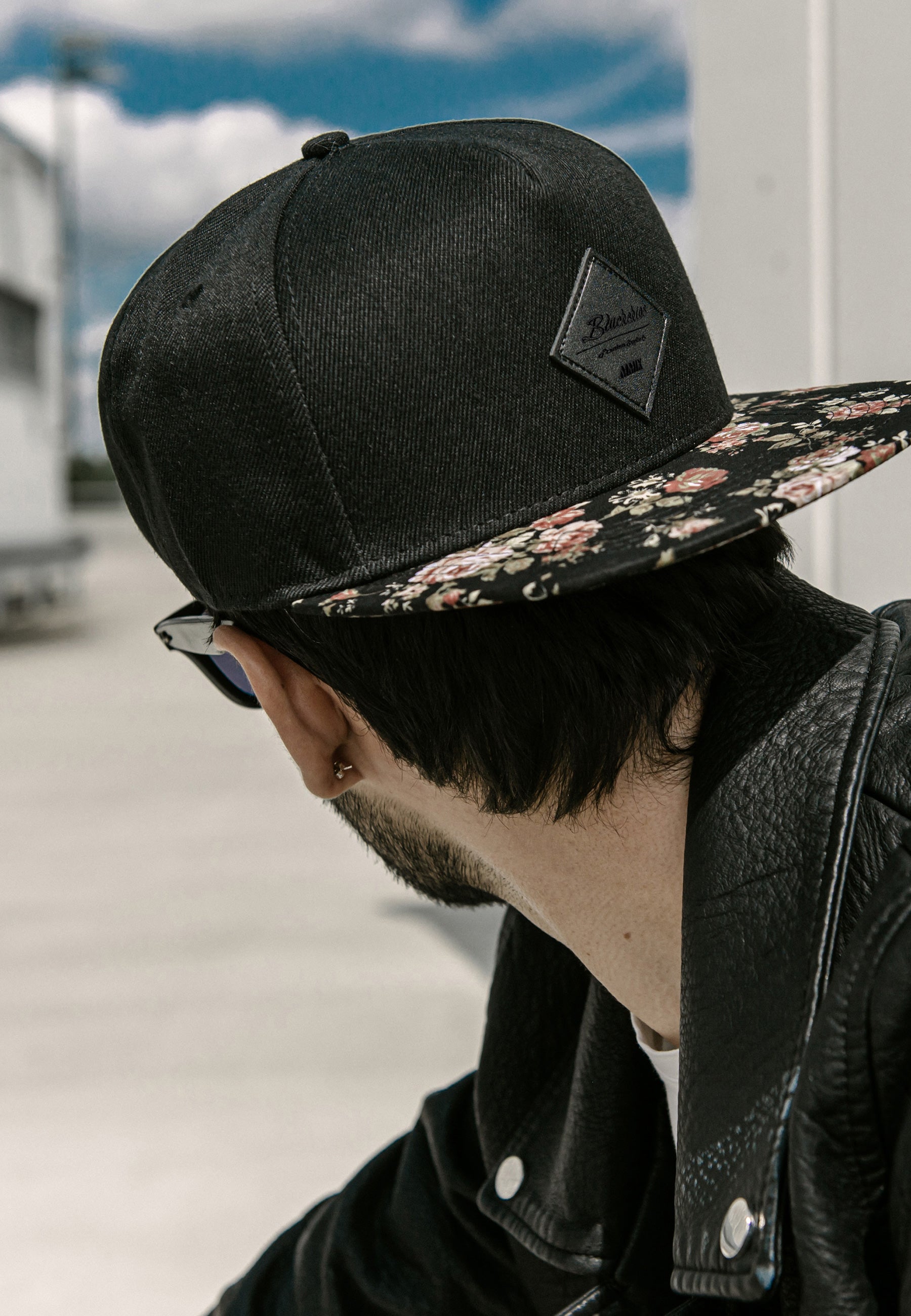 Blackskies-Black-Beauty-Snapback-Cap-Baseball-Hat-Floral-Rose-Snap-Reverse-New-Label