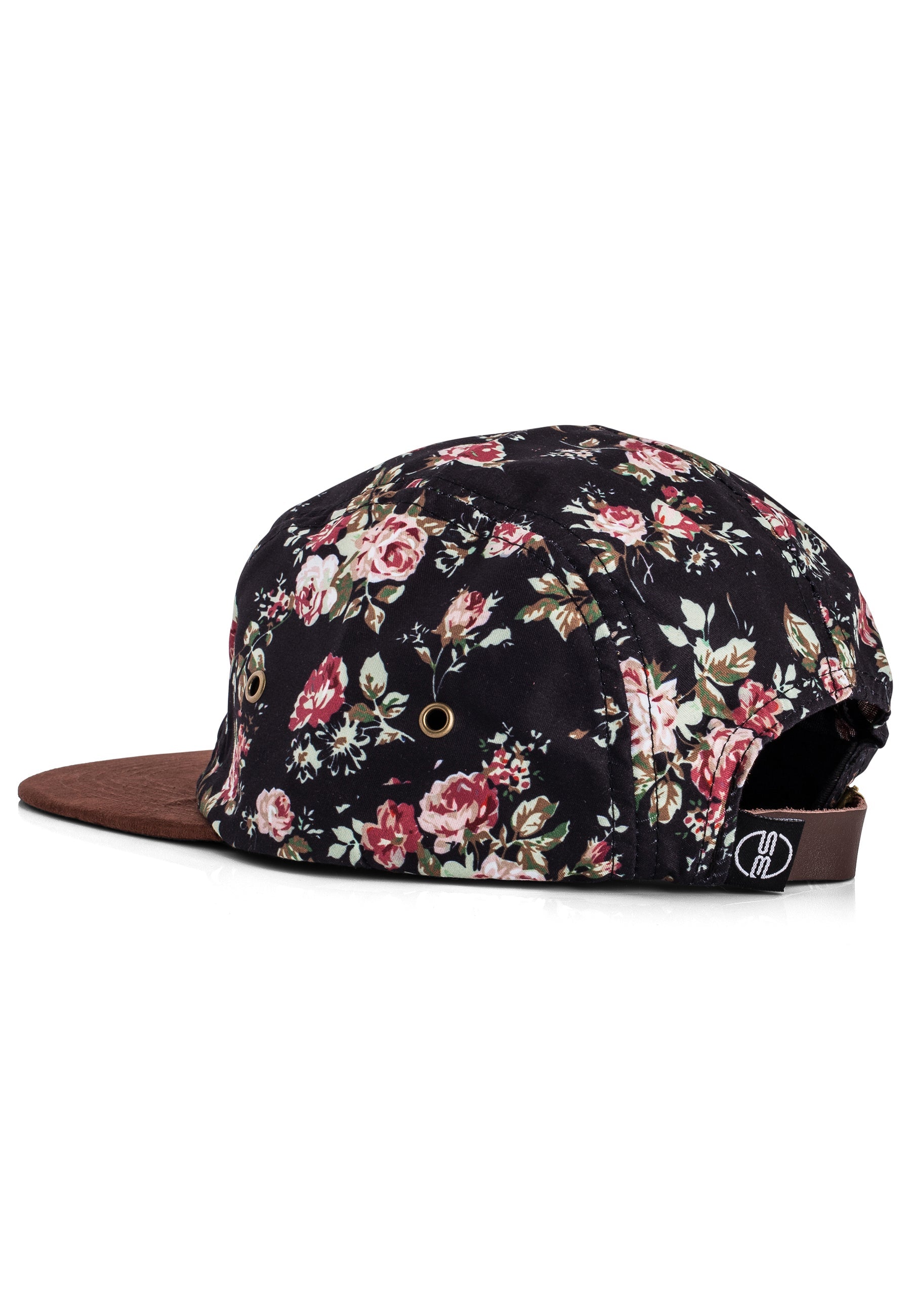 Blackskies-Black-Beauty-Vol-II-5-Panel-Hat-Strapback-Floral-Brown