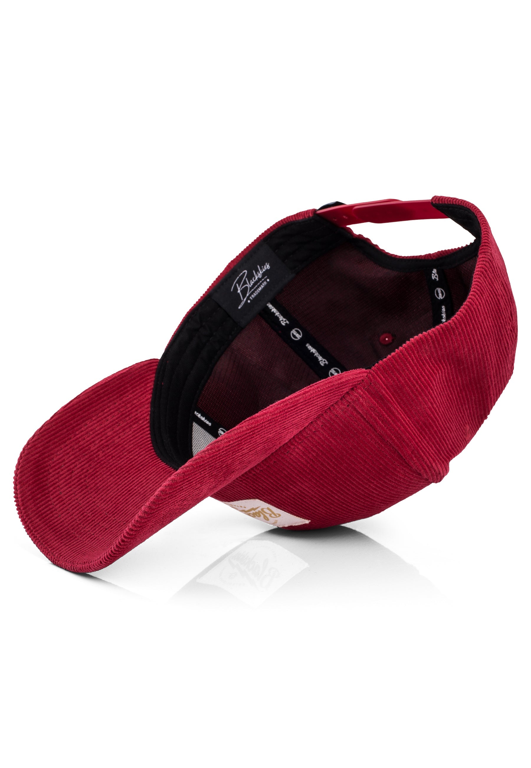 Blackskies-Cord-Baseball-Cap-Crimson-5
