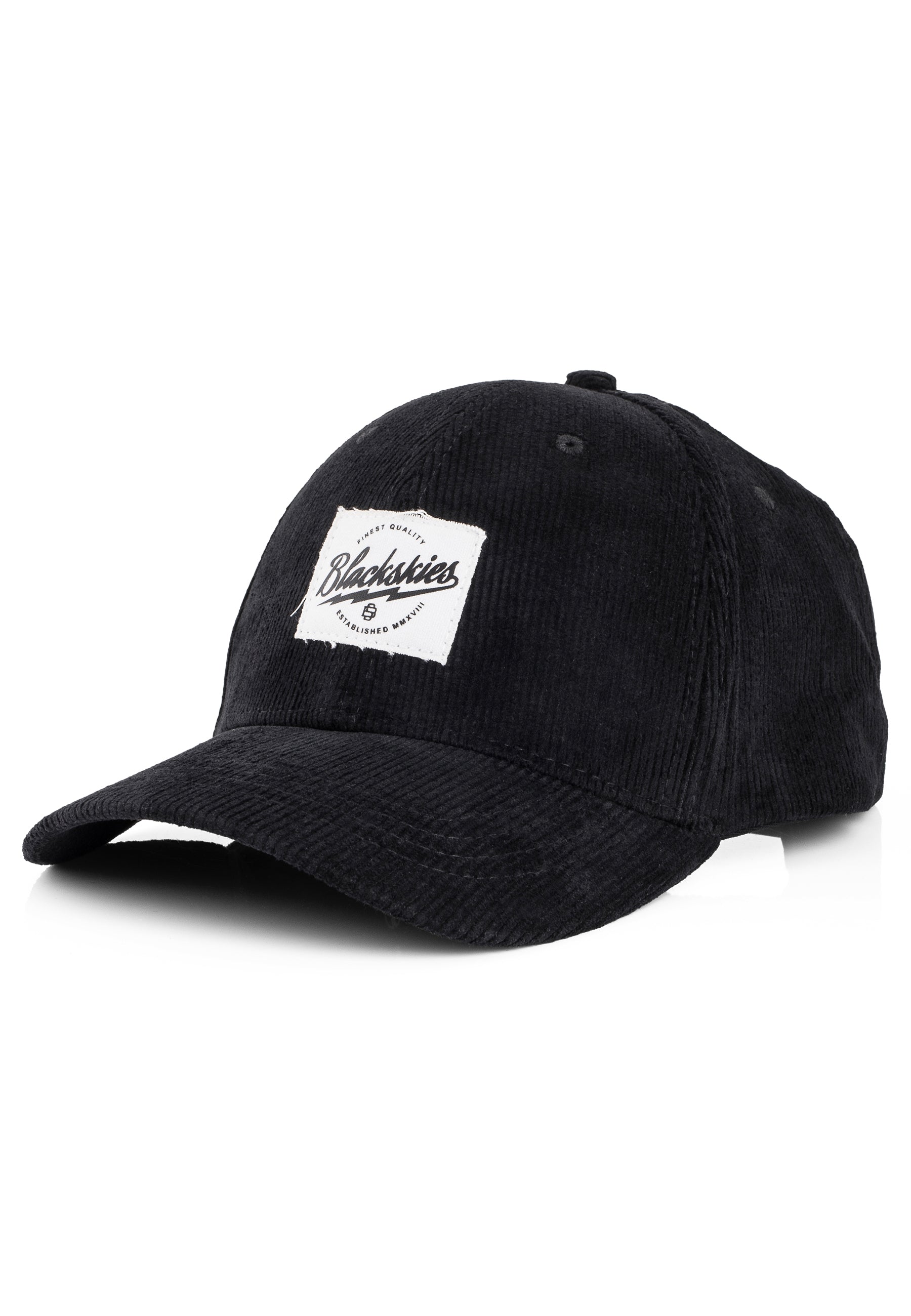 Blackskies-Cord-Baseball-Cap-Ebony-3