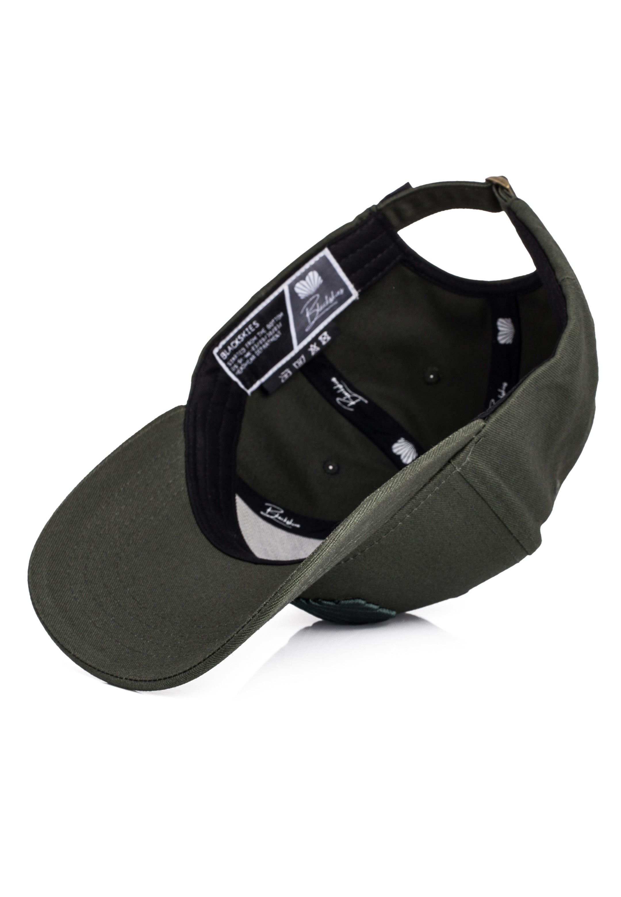 Blackskies-Crest-Baseball-Hat-Racing-Green-Strap-Underjpg