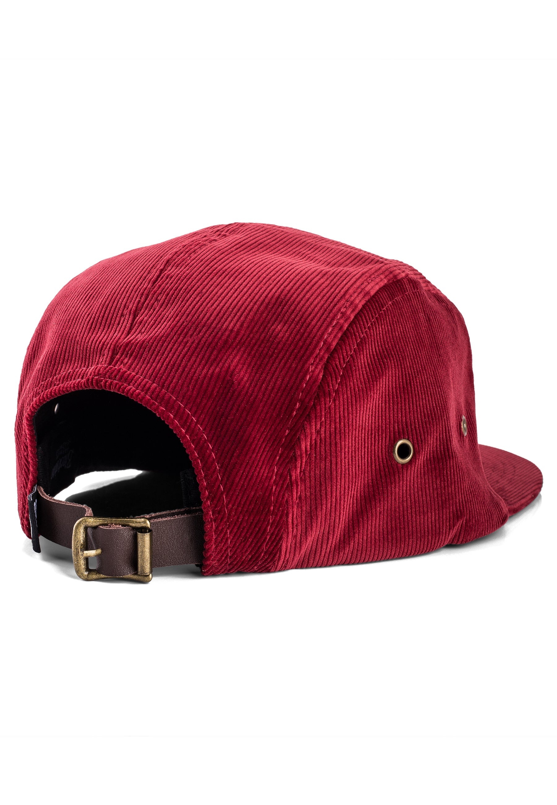 Blackskies-Crimson-5-Panel-Cap-Baseball-Hat-Camper-Cord-Winered-Adjustable