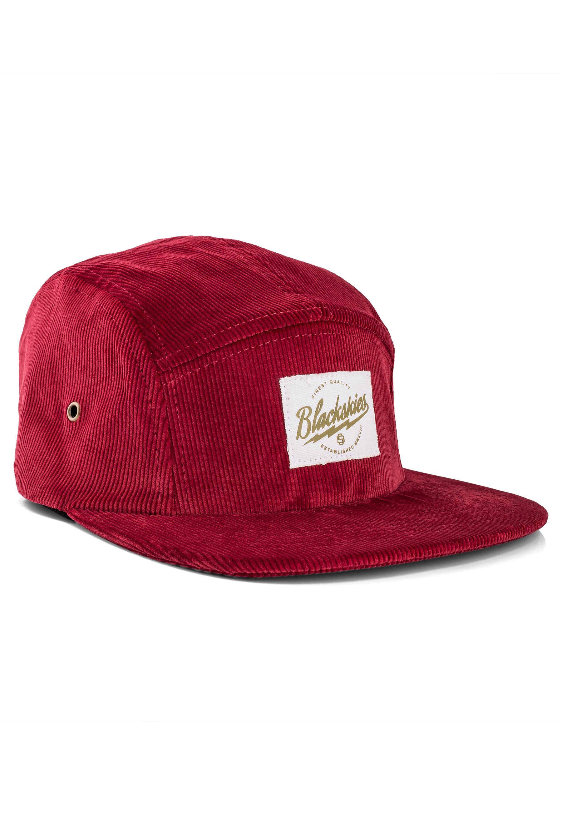 Blackskies-Crimson-5-Panel-Cap-Baseball-Side