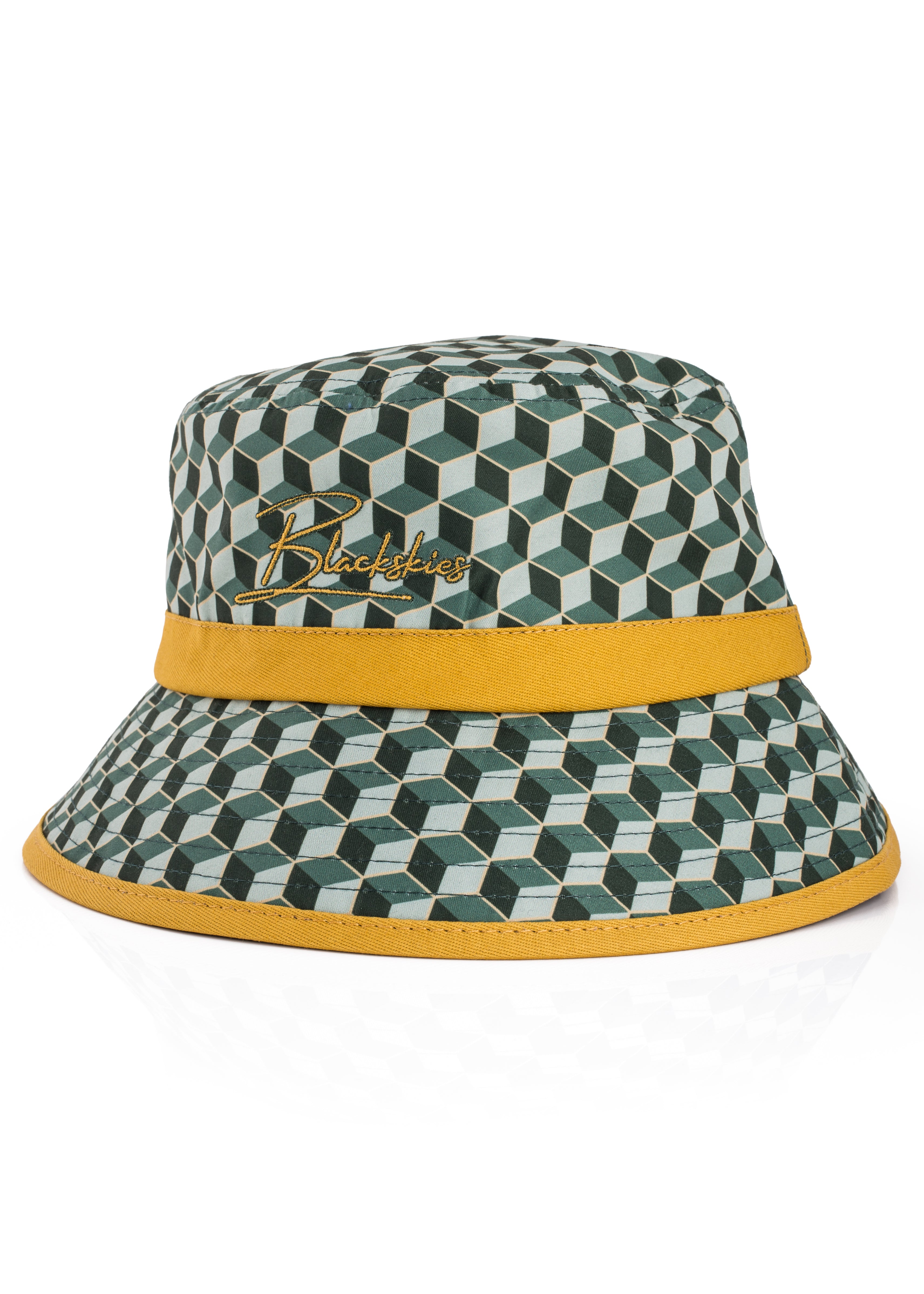 Blackskies-Designer-Bucket-Hat-Gold-Green-4