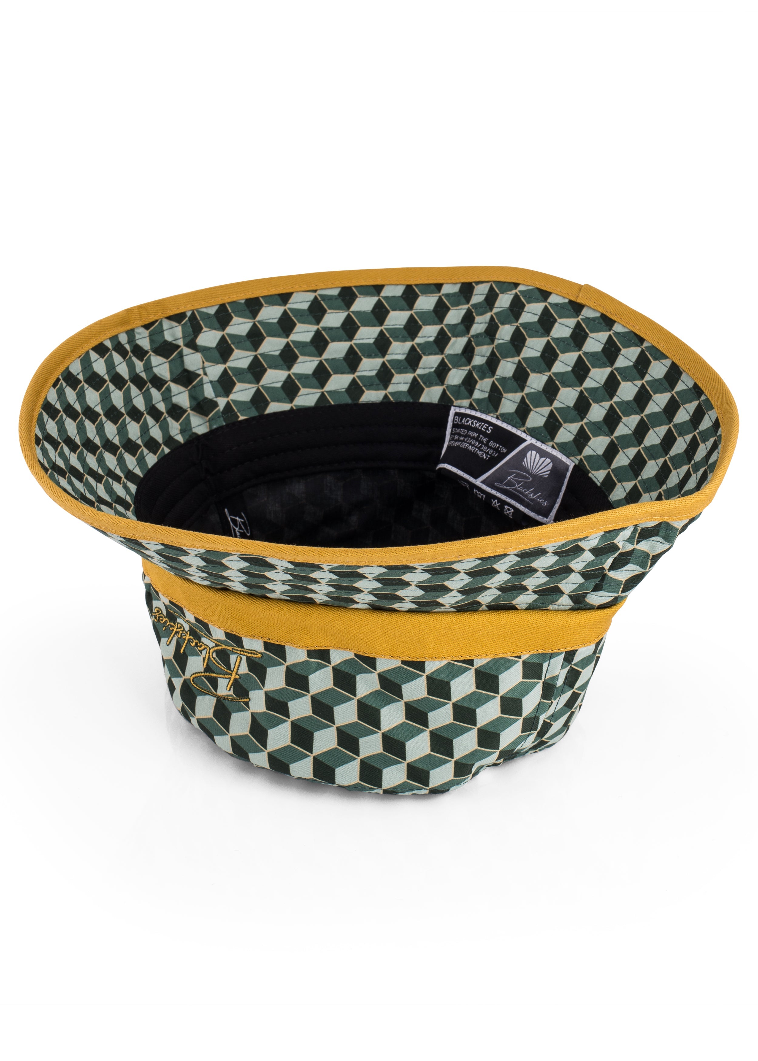 Blackskies-Designer-Bucket-Hat-Gold-Green-6
