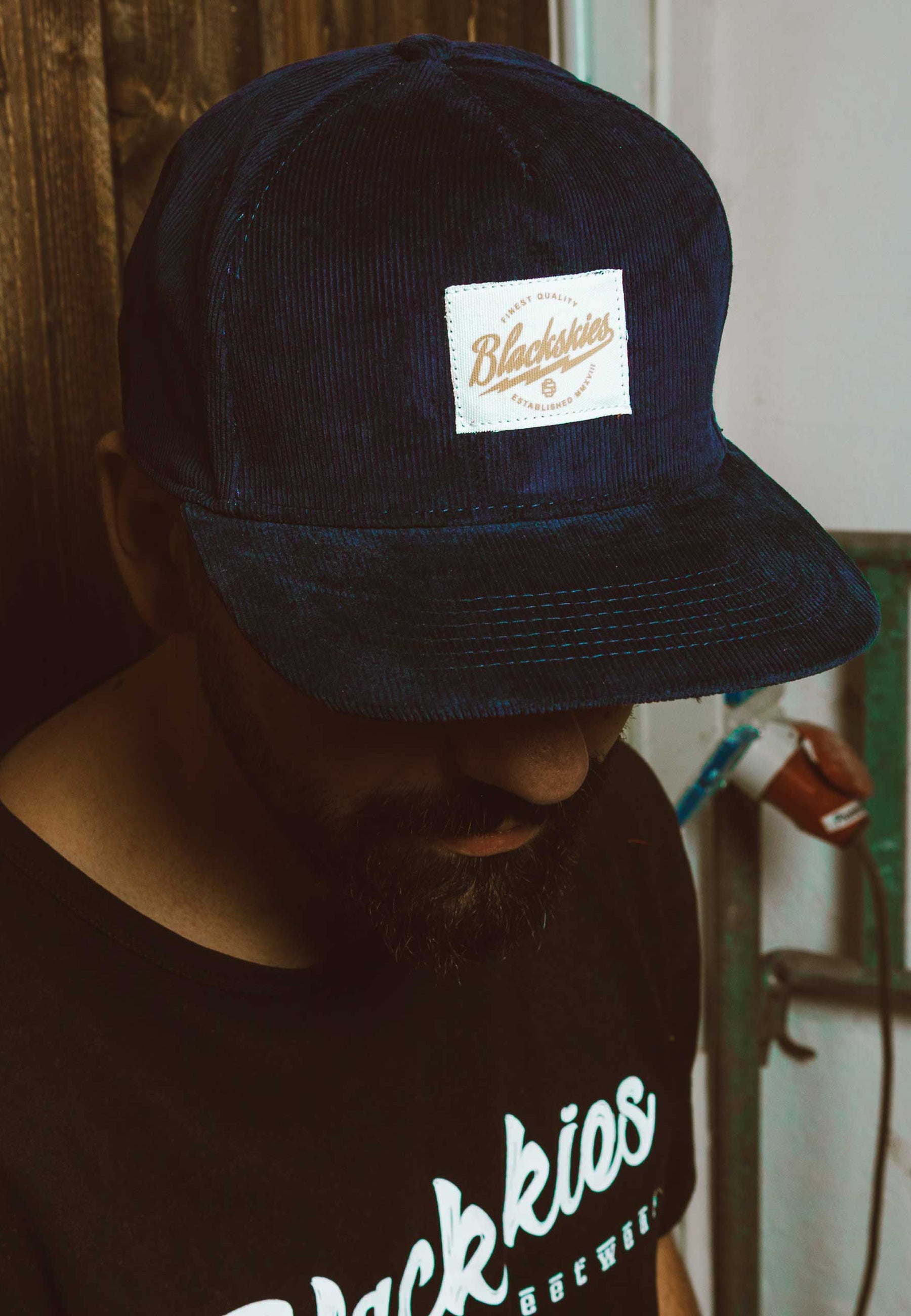 Blackskies-Eden-Snapback-Cap-Blue-Cord-Baseball-Hat