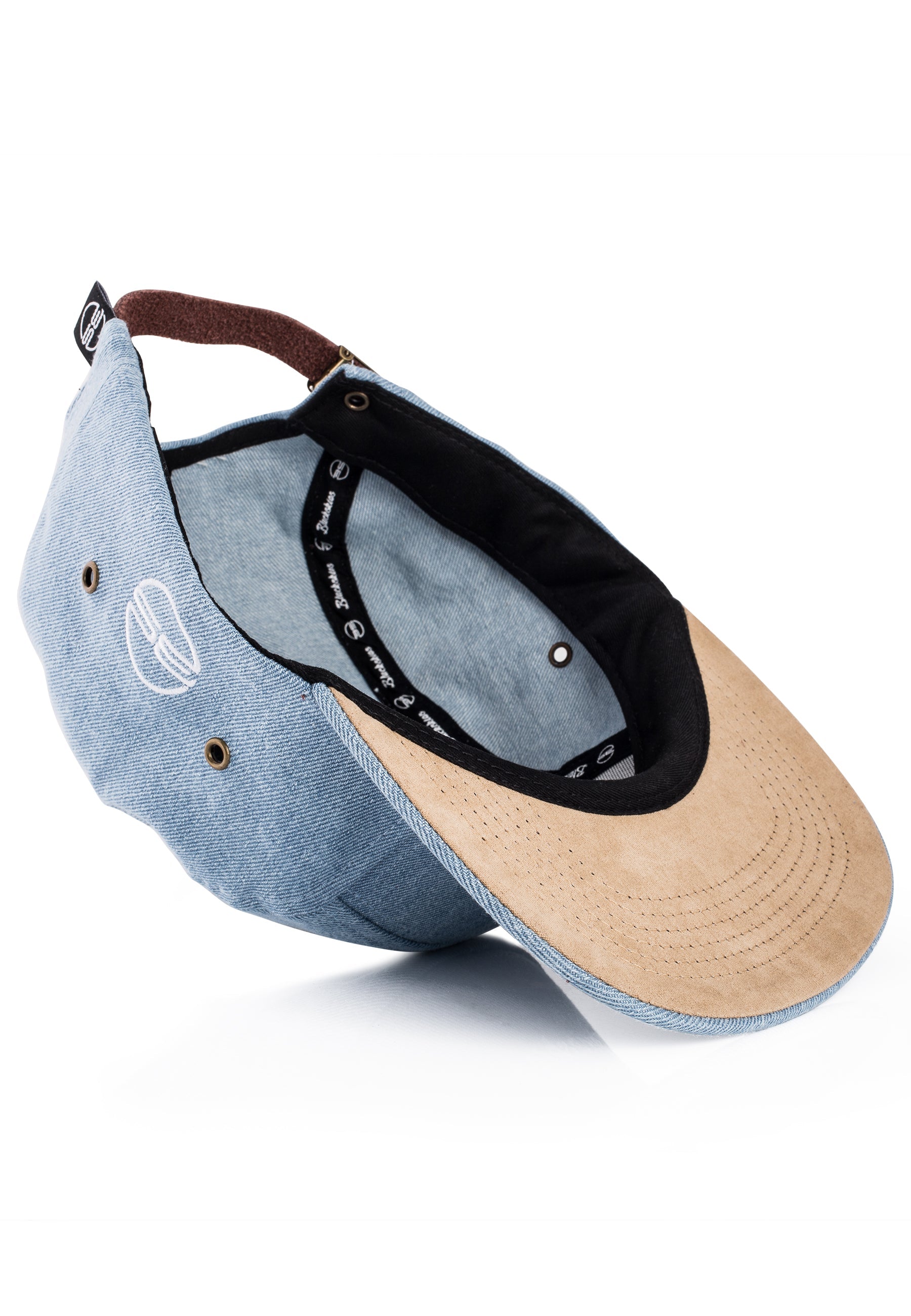 Blackskies-Eos-5-Panel-Hat-Denim-Blue-Flat-Inside