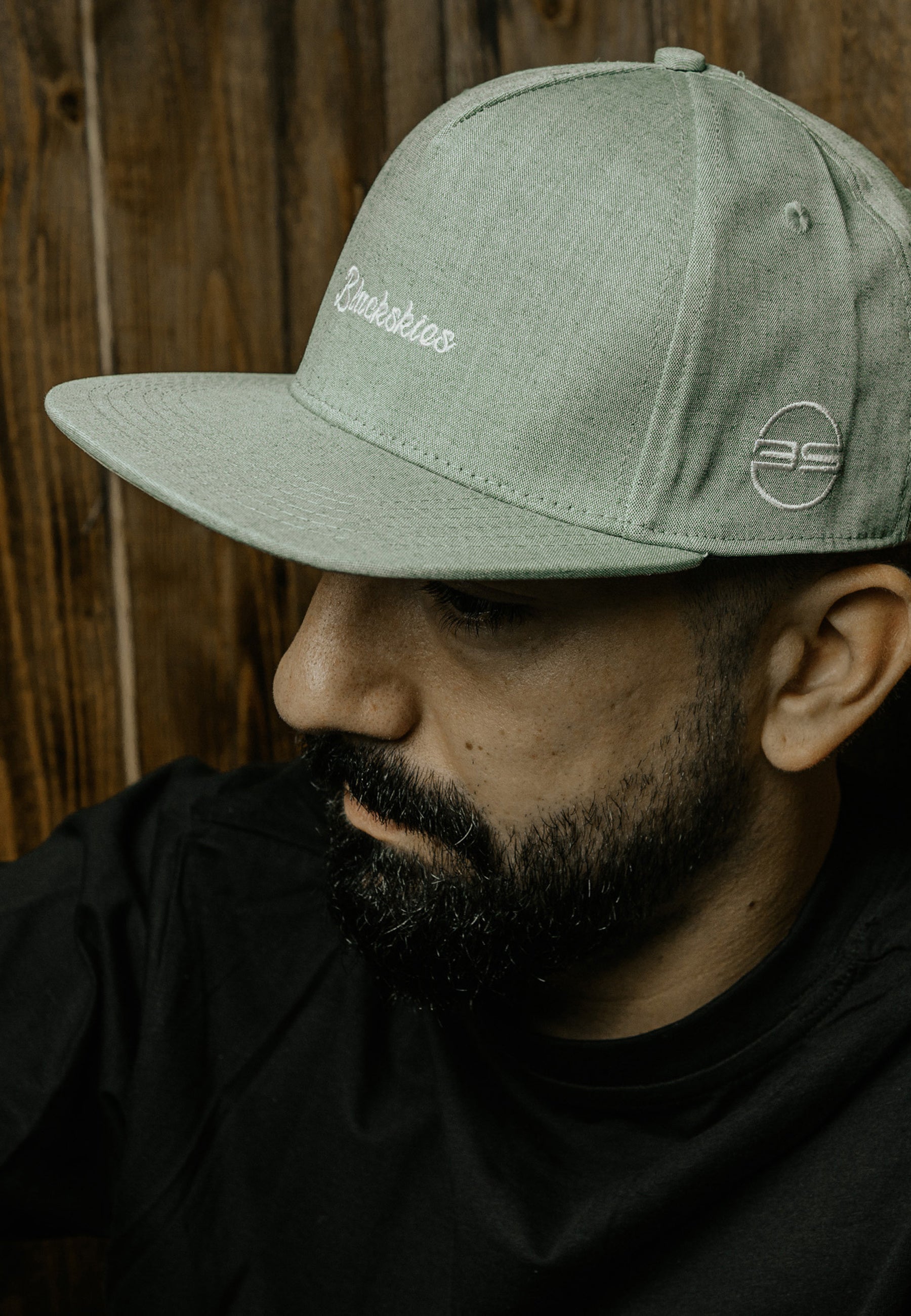 Blackskies-Eos-Vol-IV-Snapback-Cap-Green-Denim-Model-Baseball-Hat