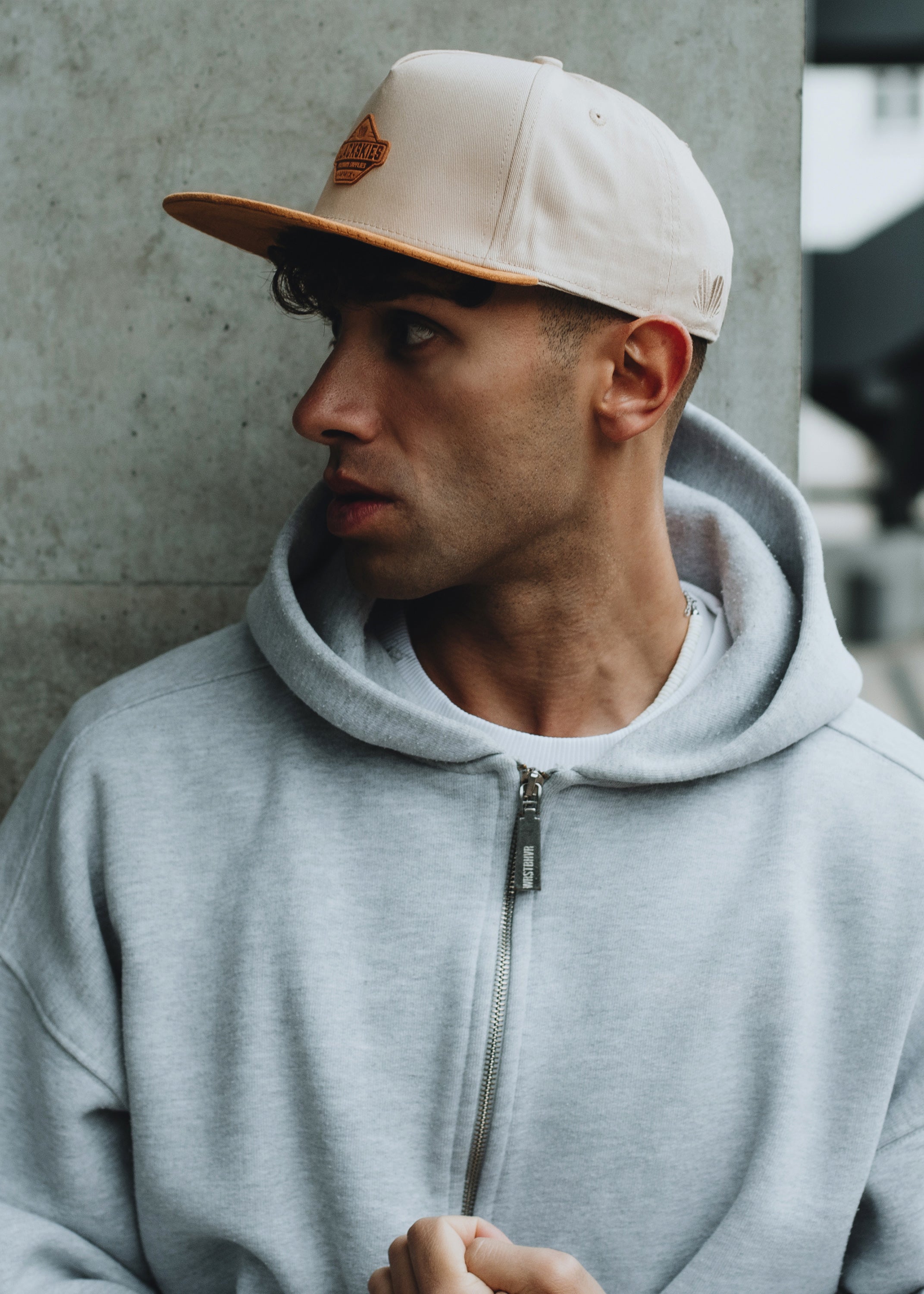 Blackskies-Essentials-Snapback-Cap-Beige-Brown-Brown-Model