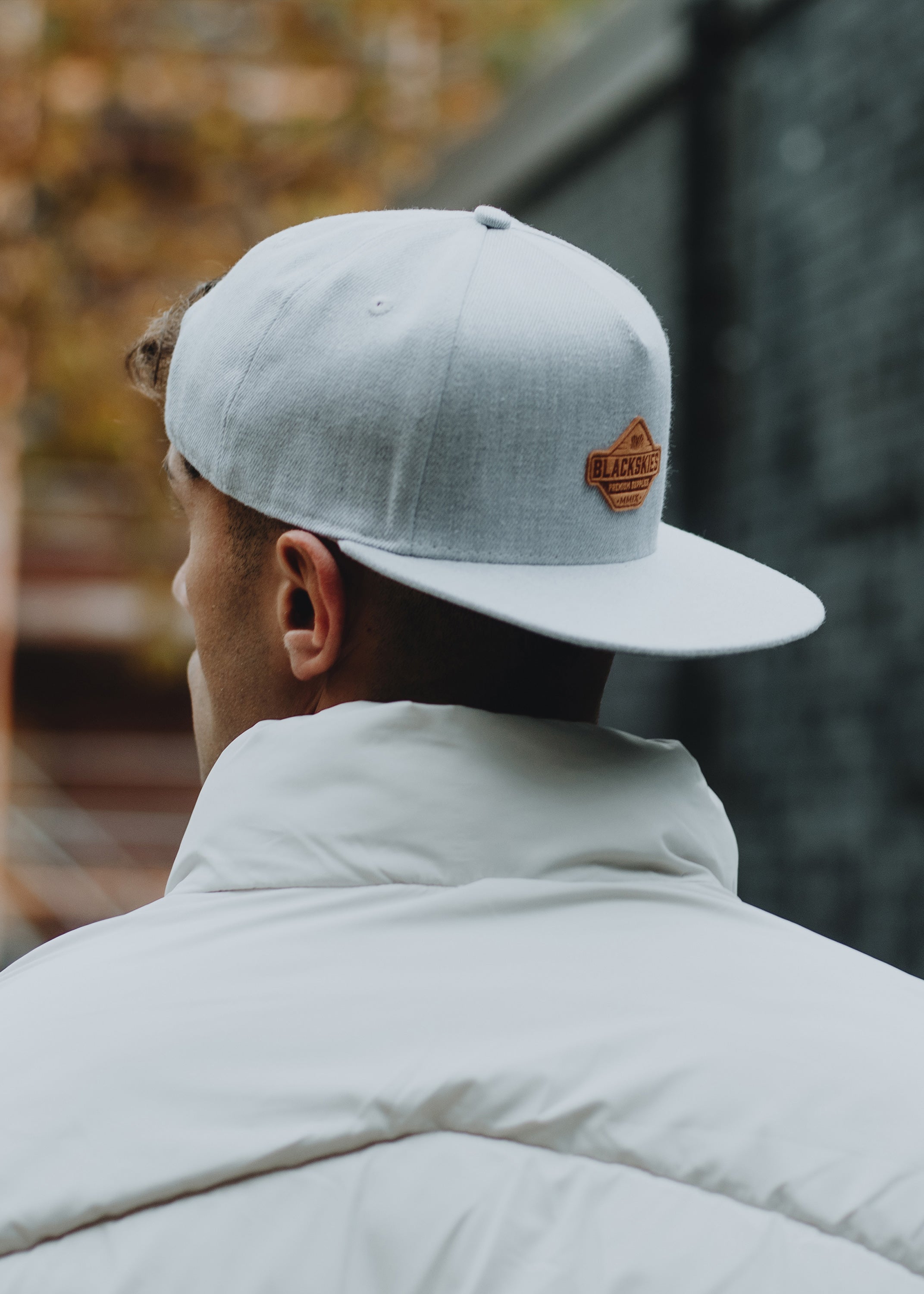 Blackskies-Essentials-Snapback-Cap-Grey-Grey-Darkgrey-Model-2