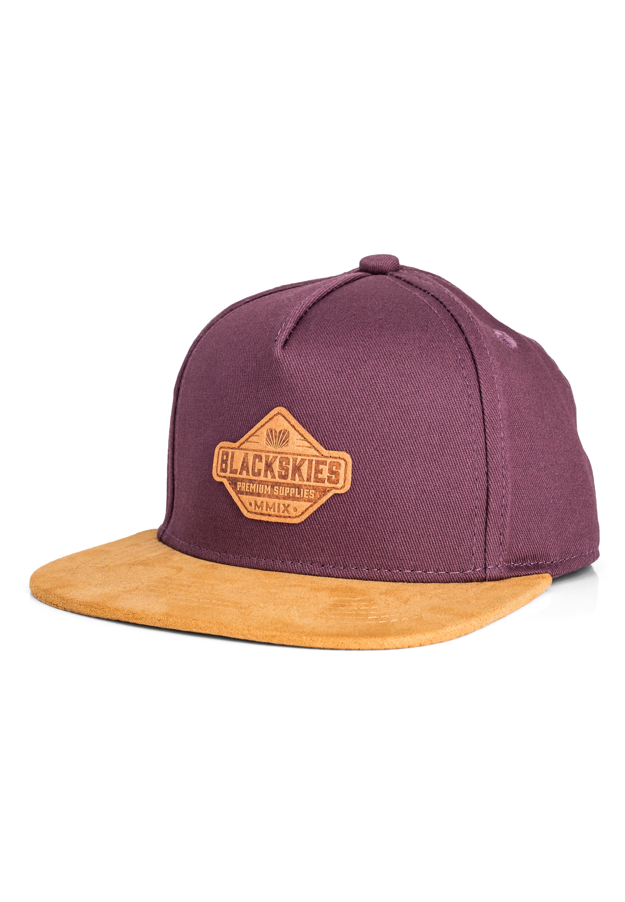 Blackskies-Essentials-Snapback-Cap-Kids-Grape-Brown-Brown-2