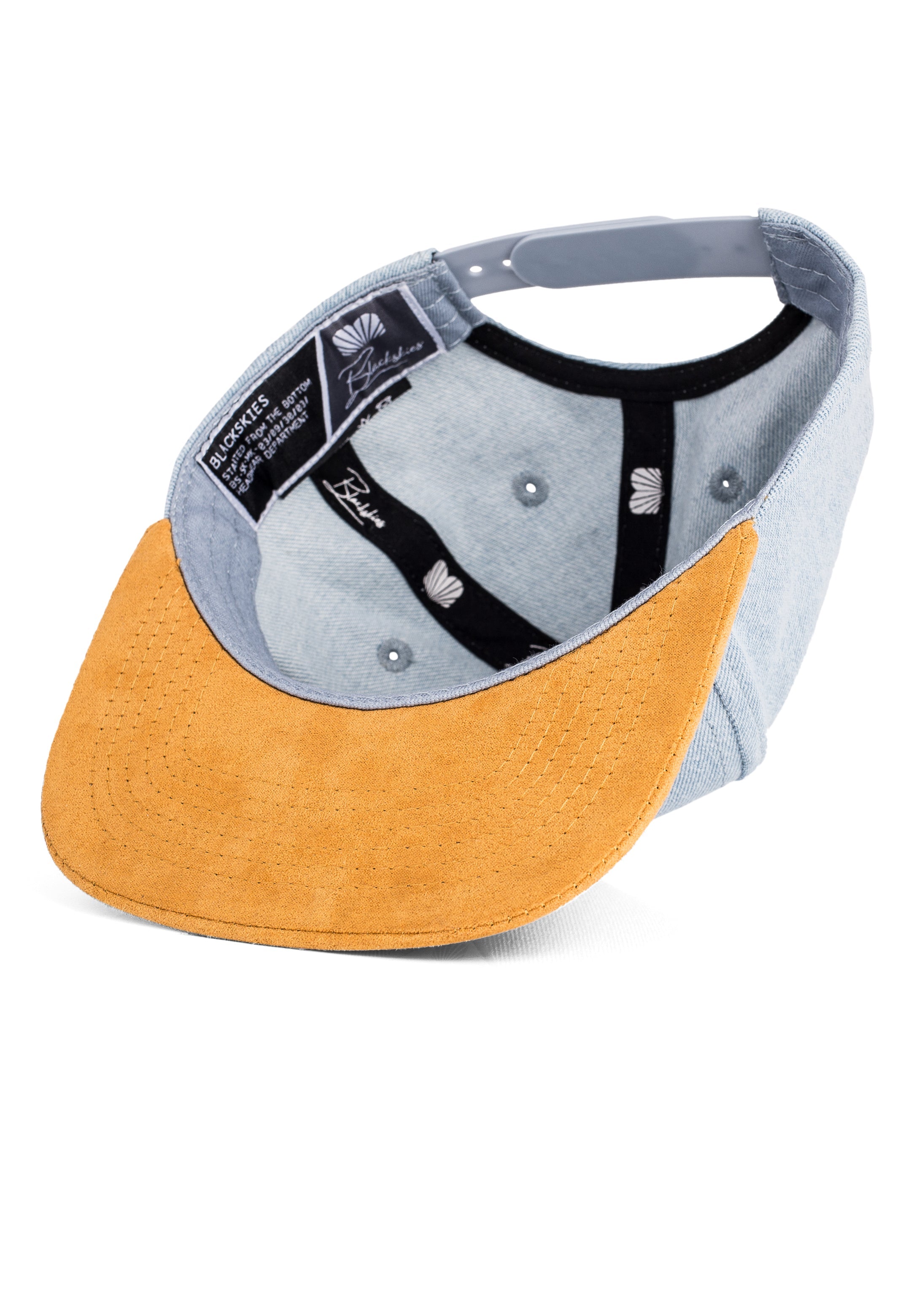 Blackskies-Essentials-Snapback-Cap-Light-blue-Brown-Brown-4