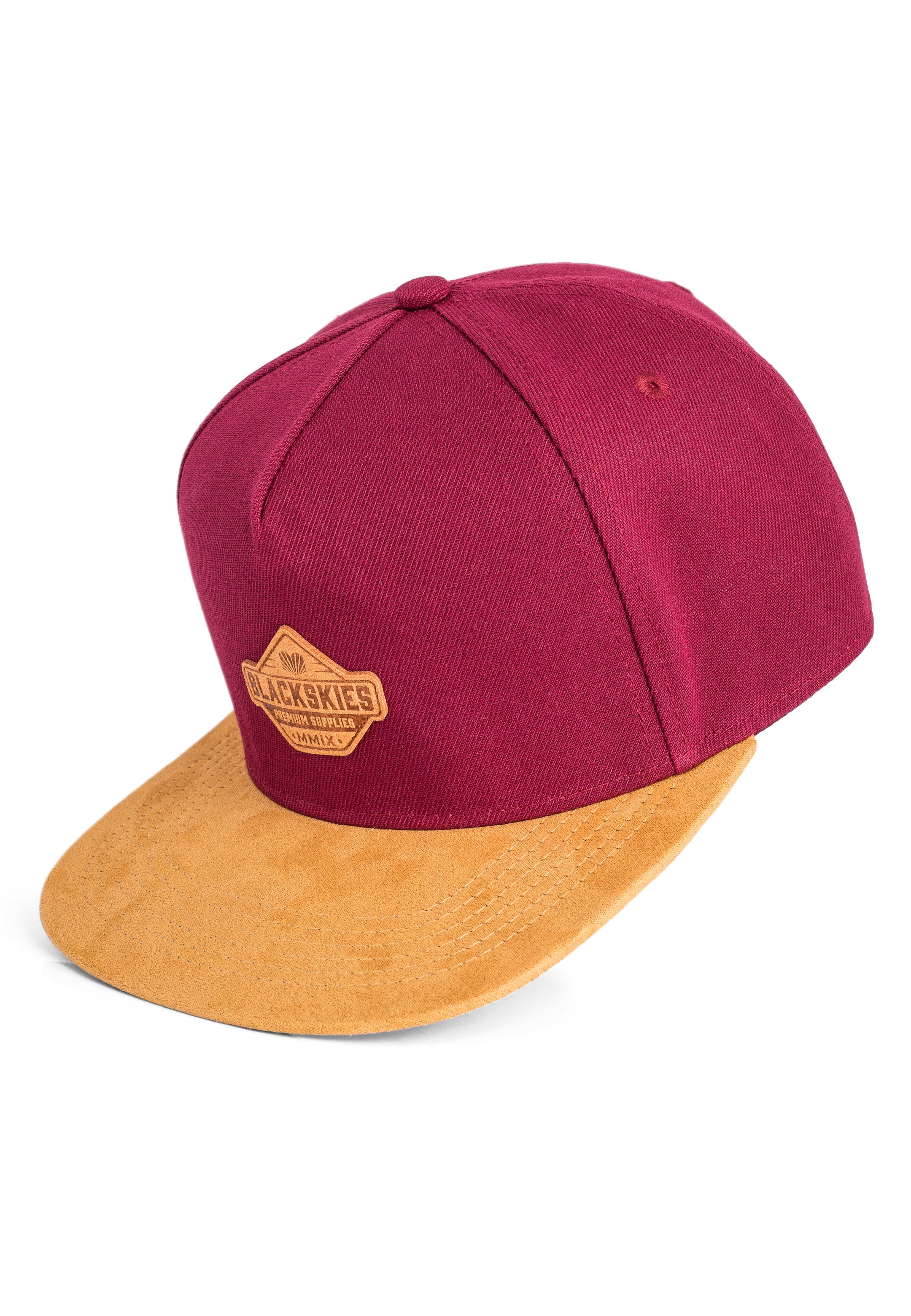 Blackskies-Essentials-Snapback-Cap-Red-Brown-Brown-1
