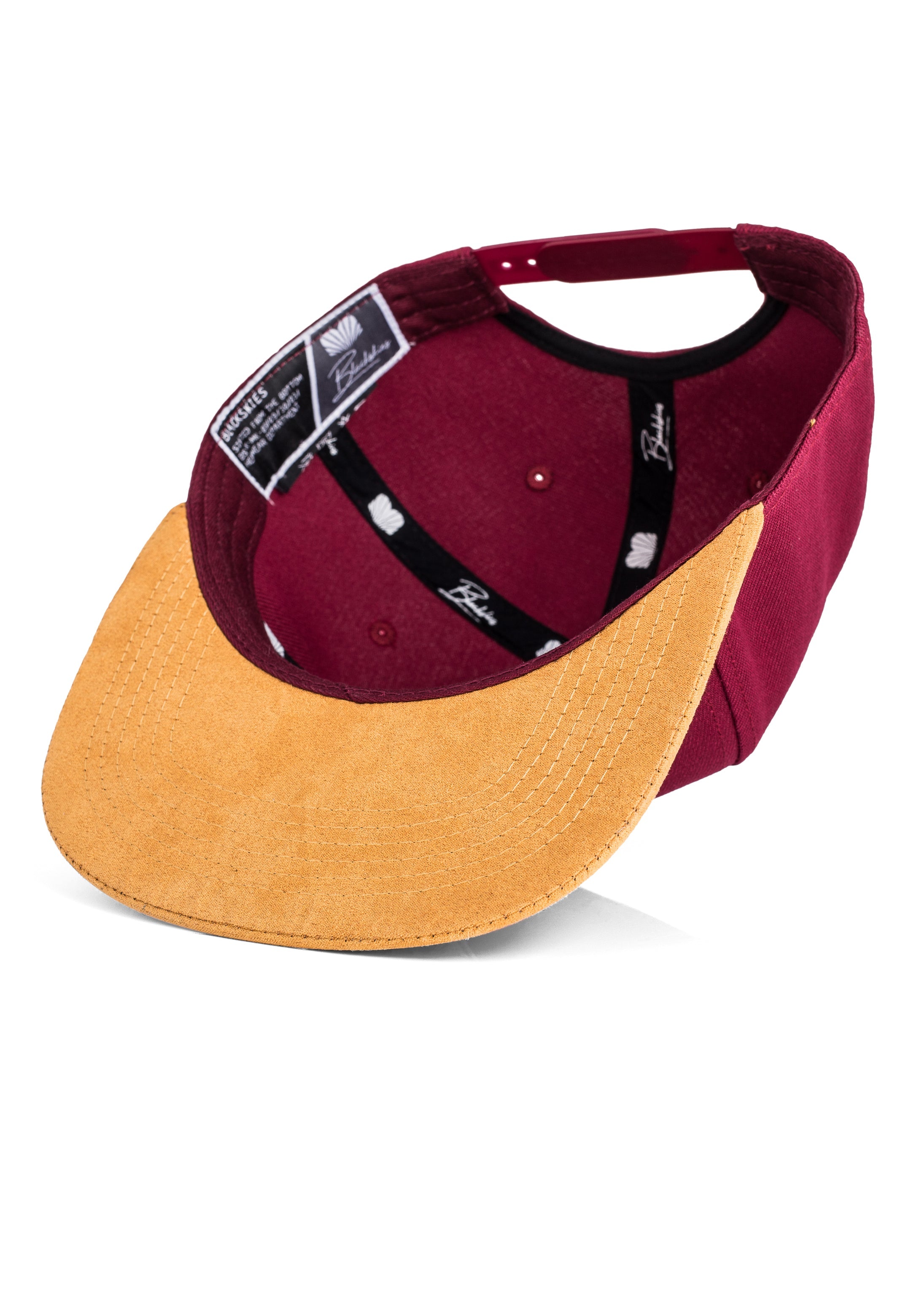 Blackskies-Essentials-Snapback-Cap-Red-Brown-Brown-4