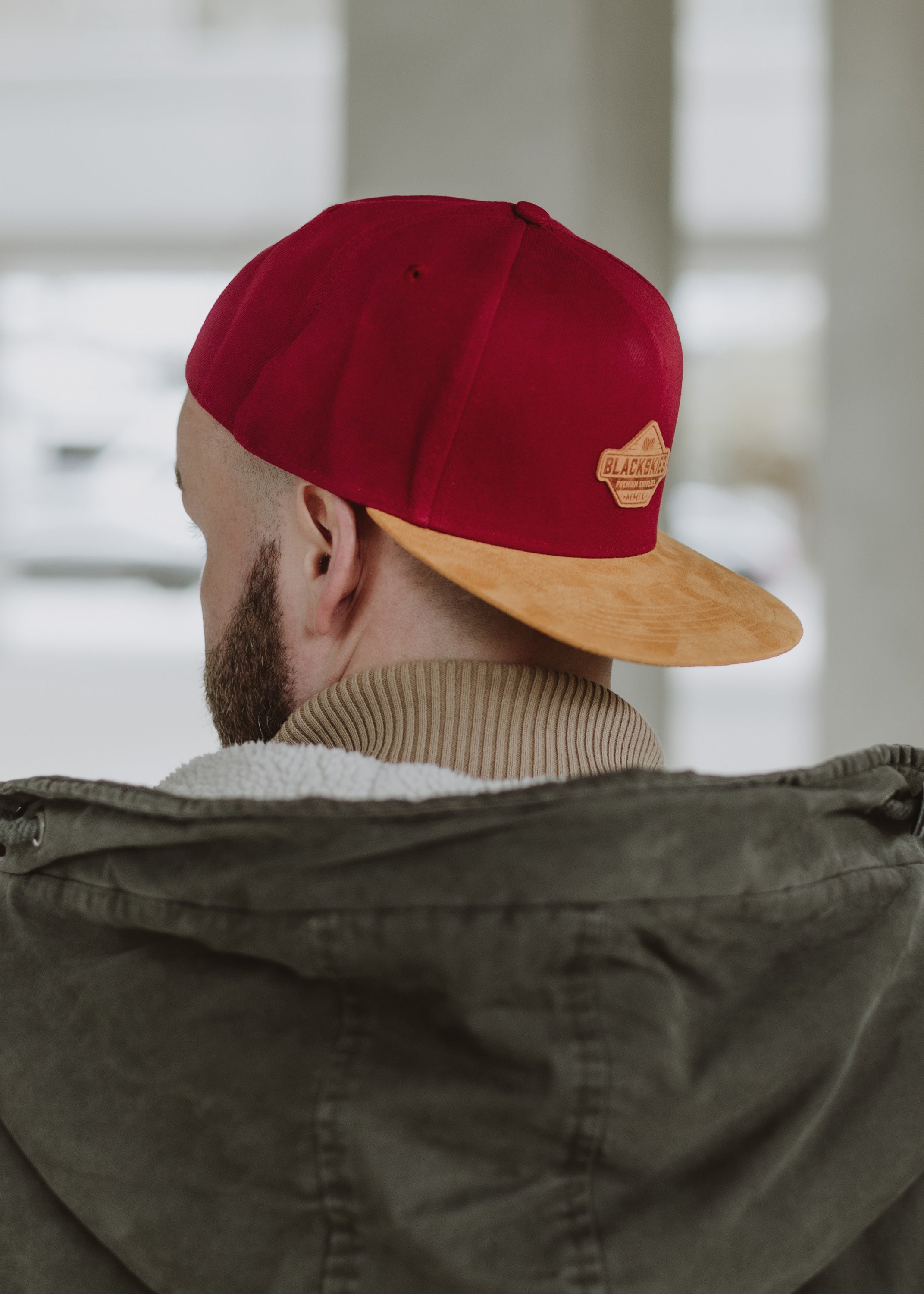 Blackskies-Essentials-Snapback-Cap-Red-Brown-Brown-Model