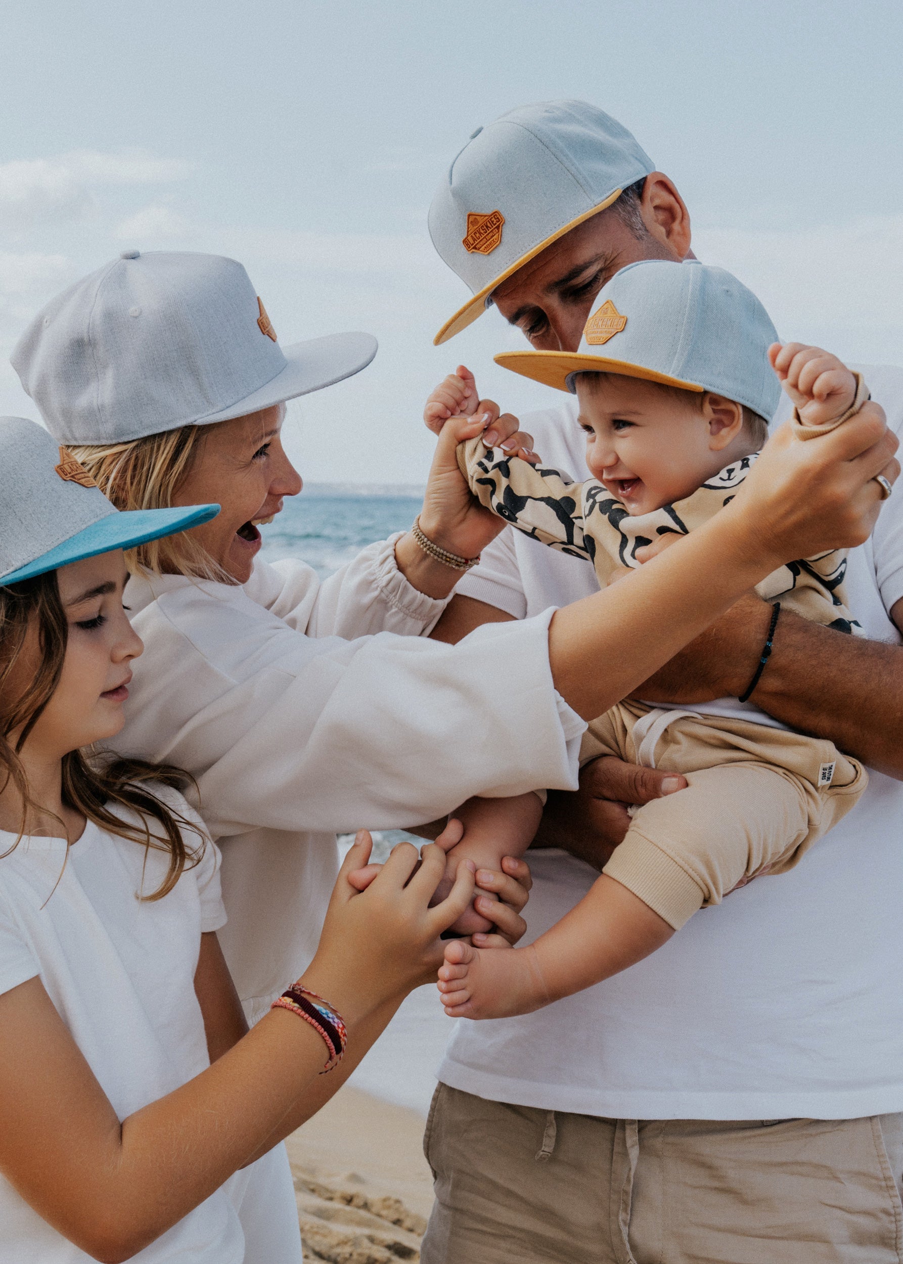 Blackskies-Essentials-Snapback-Kids-Cap-Light-blue-Brown-Brown-Model-3