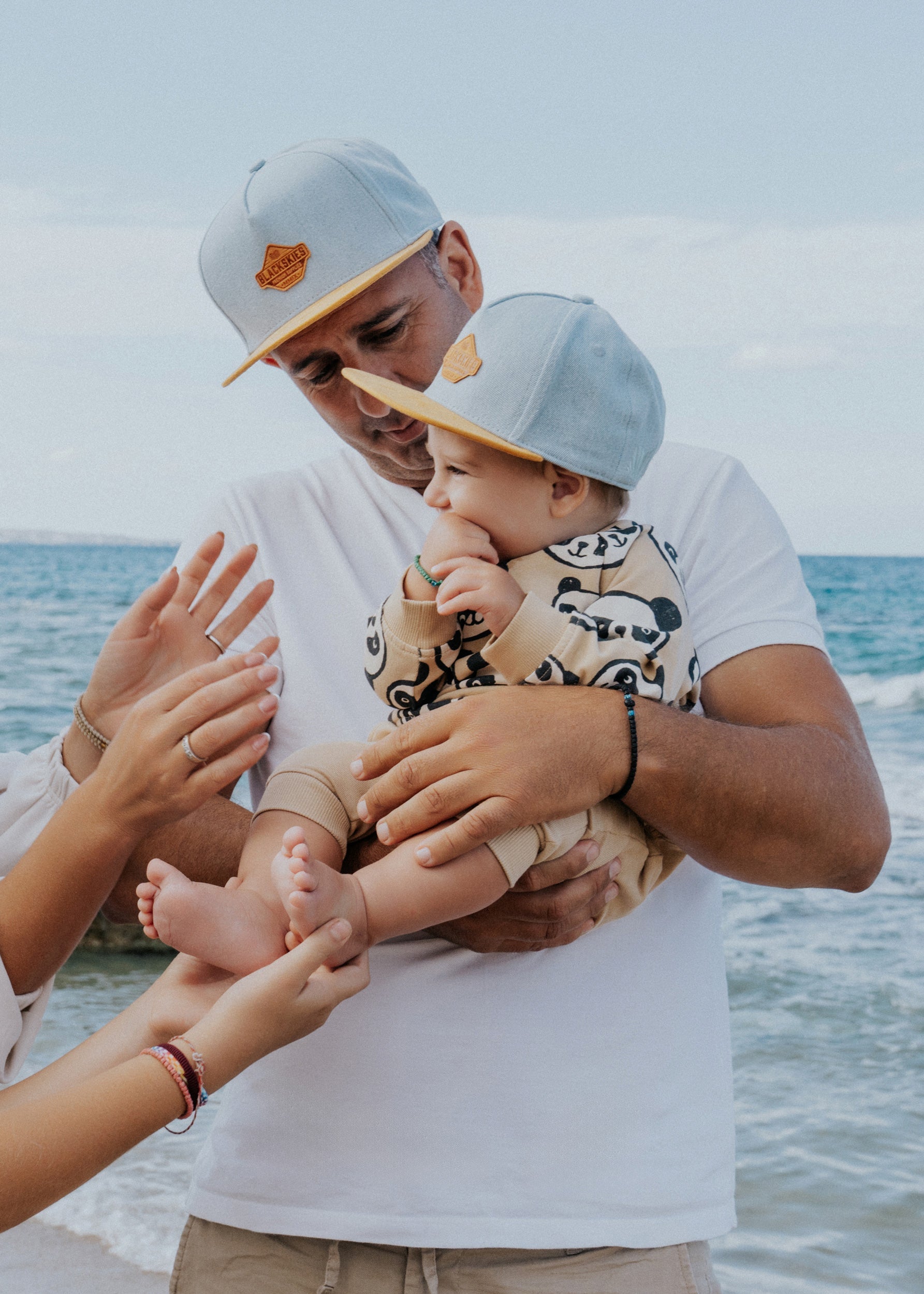 Blackskies-Essentials-Snapback-Kids-Cap-Light-blue-Brown-Brown-Model