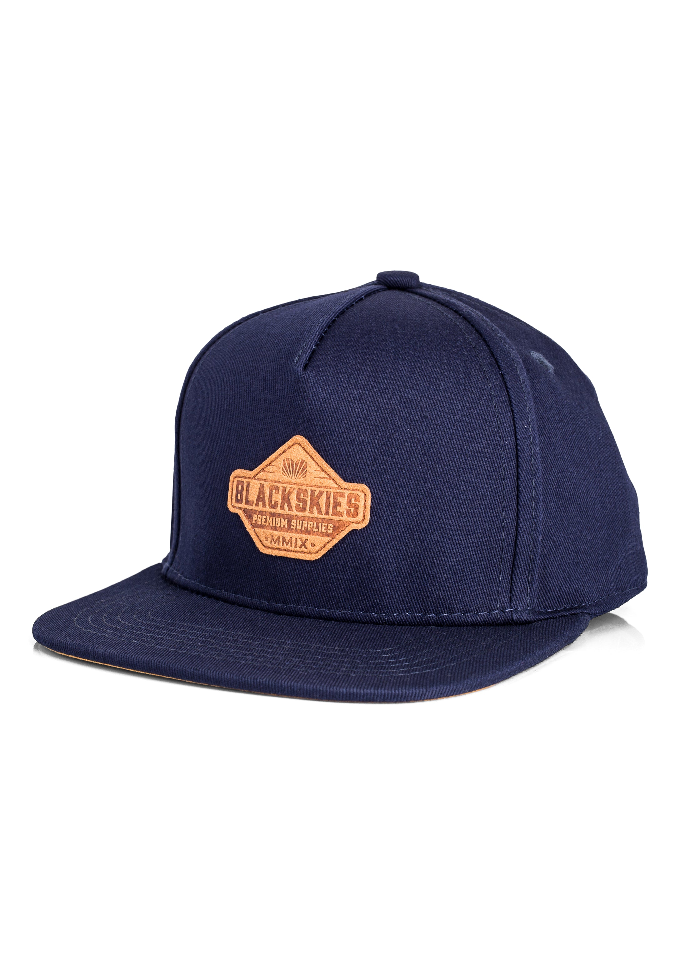 Blackskies-Essentials-Snapback-Kids-Cap-Navy-blue-Navy-blue-Brown-2