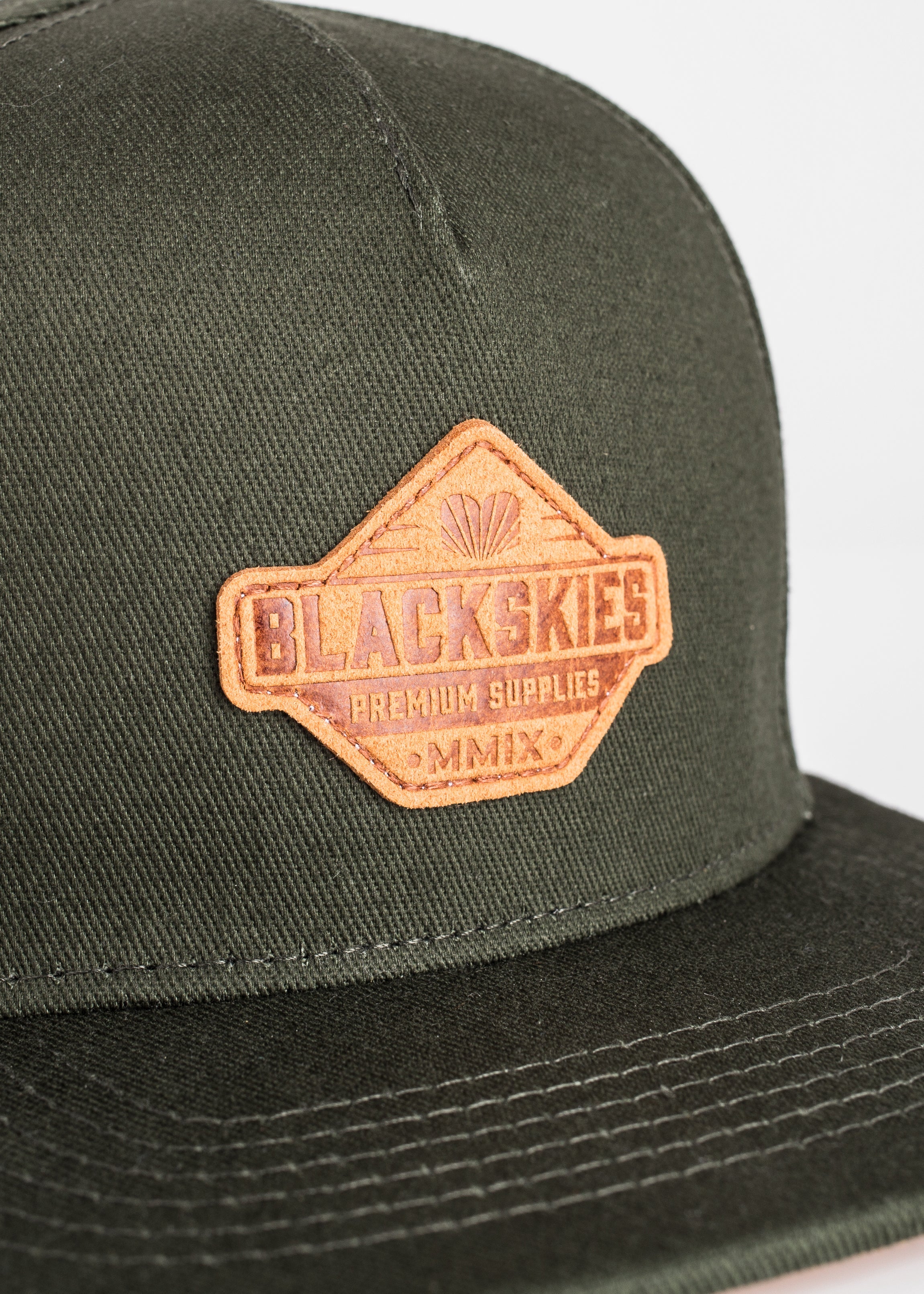 Blackskies-Essentials-Snapback-Kids-Cap-Olive-Olive-Brown-1