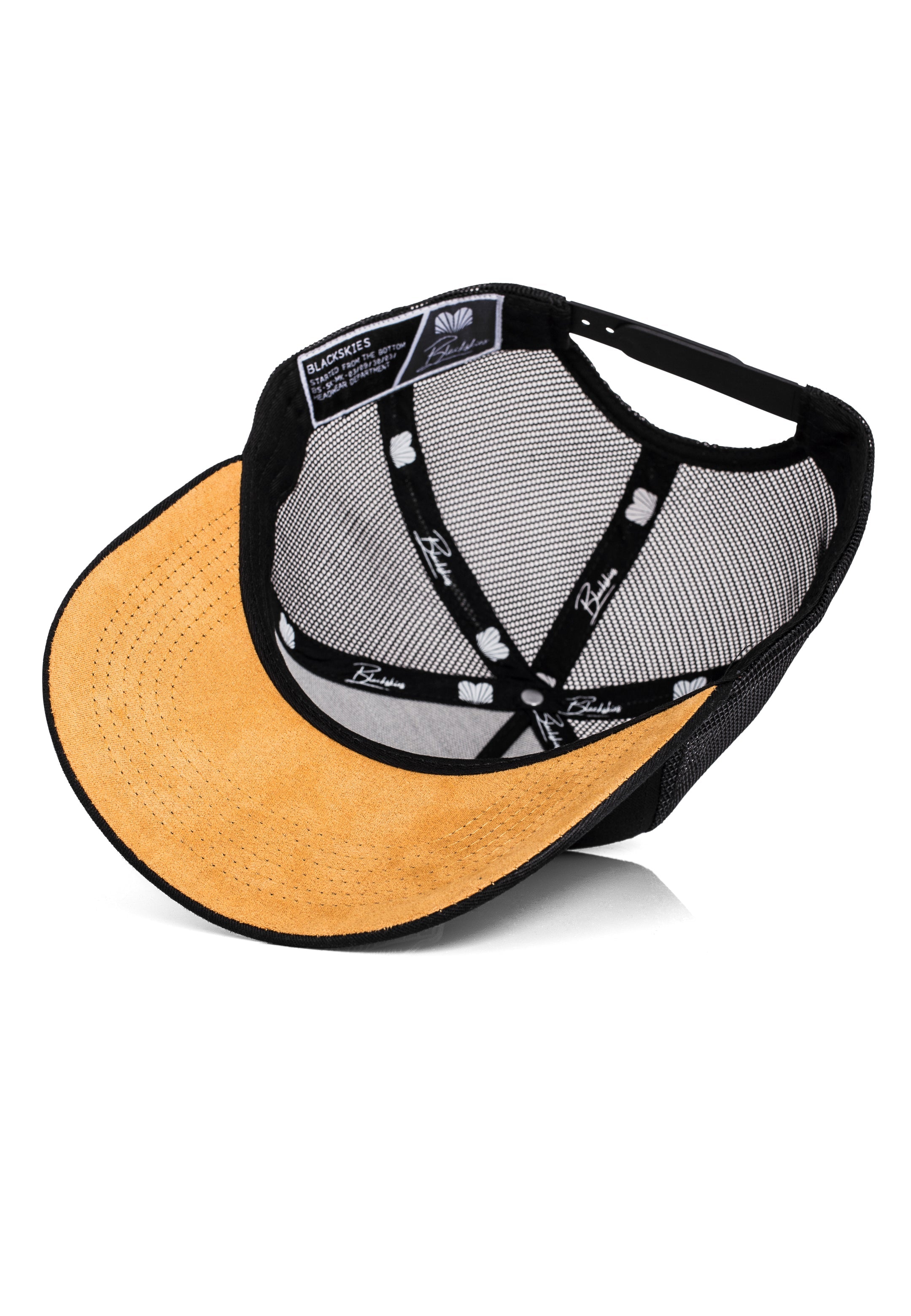 Blackskies-Essentials-Trucker-Cap-Black-Black-Brown-4