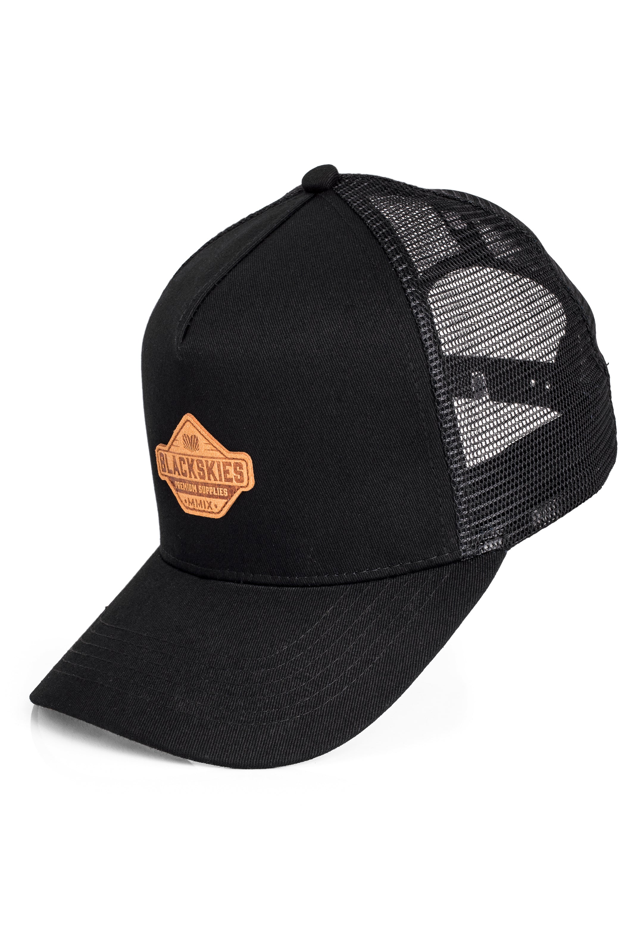 Blackskies-Essentials-Trucker-Cap-Black-Black-Brown-6