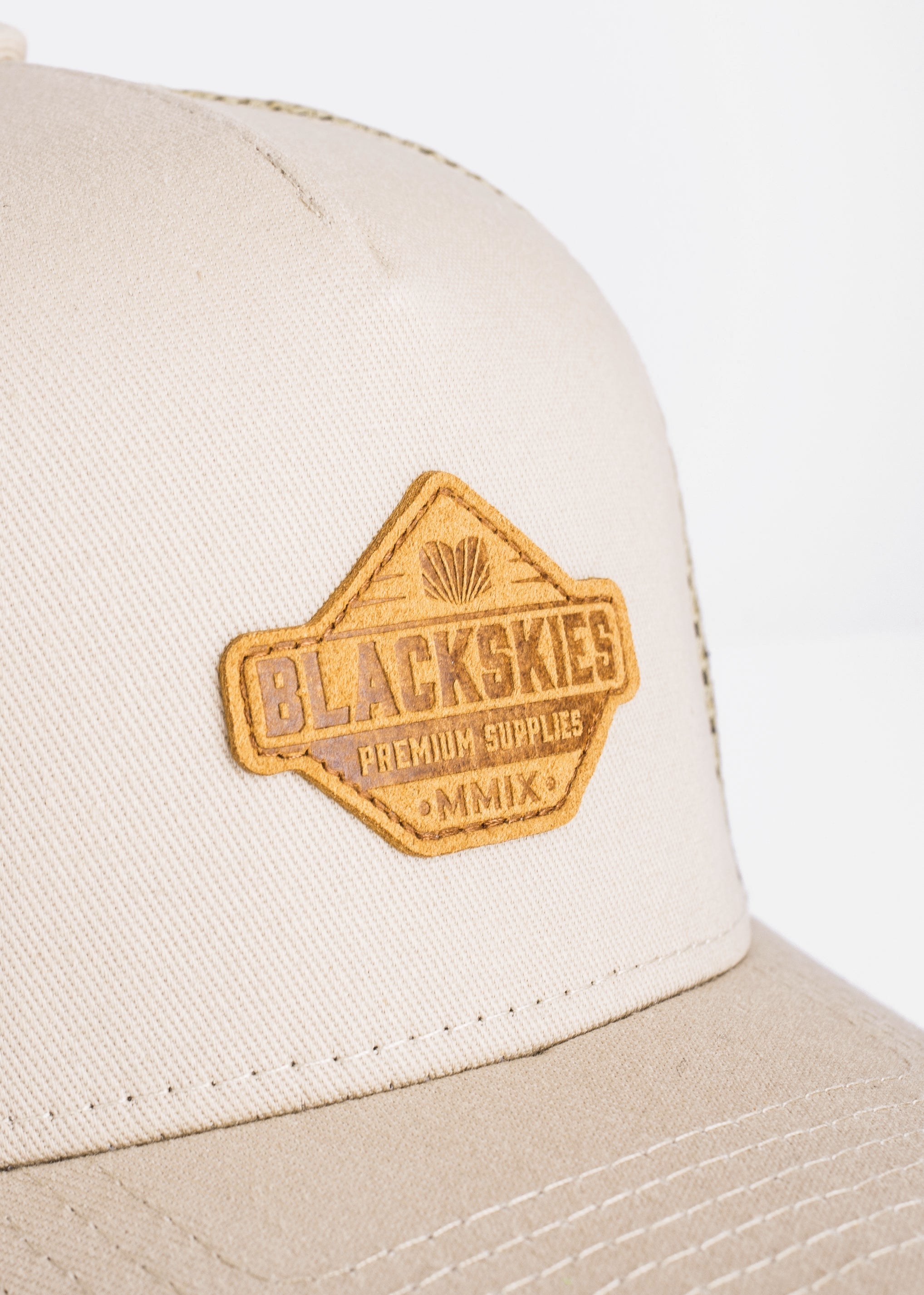 Blackskies-Essentials-Trucker-Cap-Kids-Beige-Brown-1