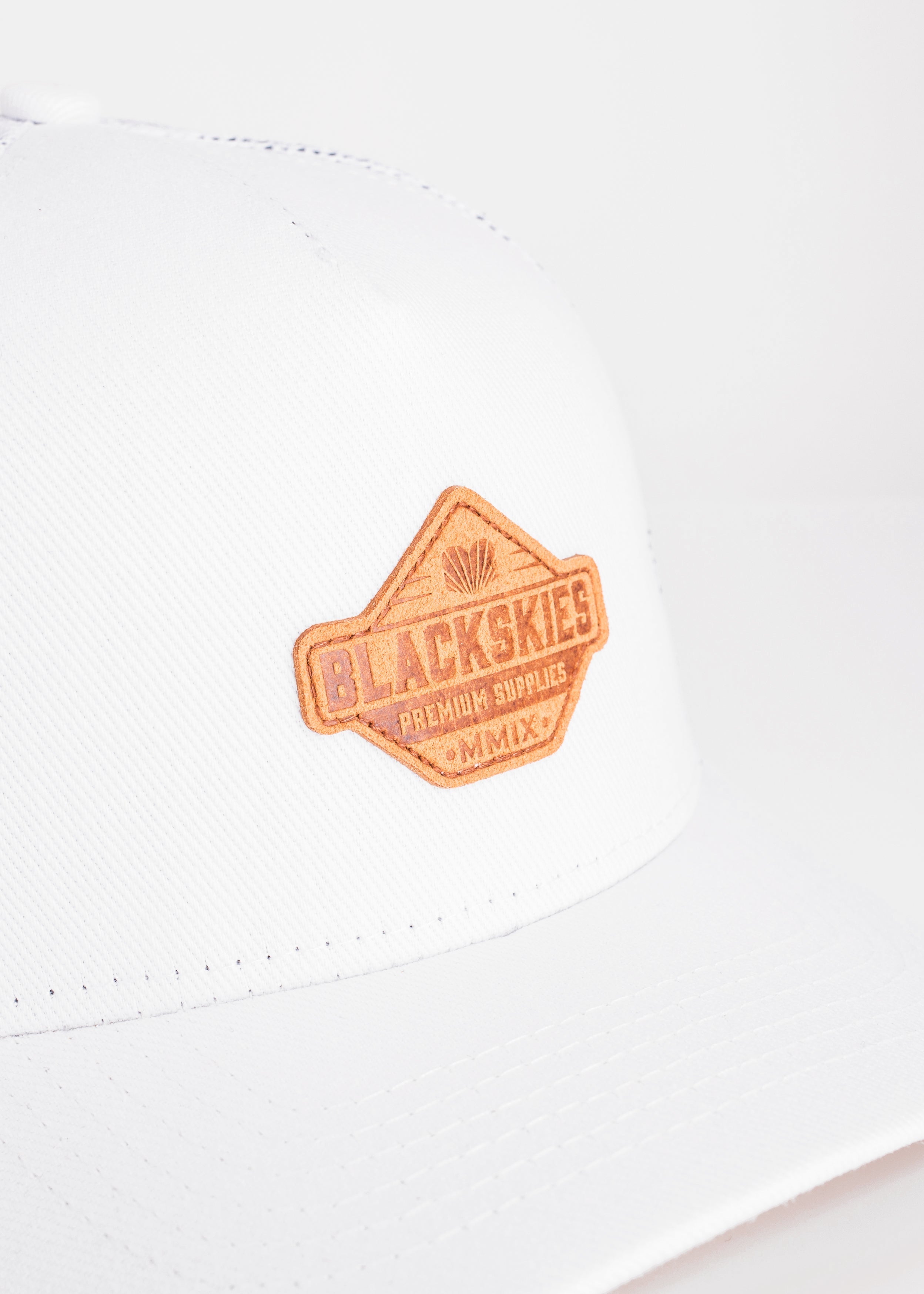 Blackskies-Essentials-Trucker-Cap-Kids-White-Brown-1