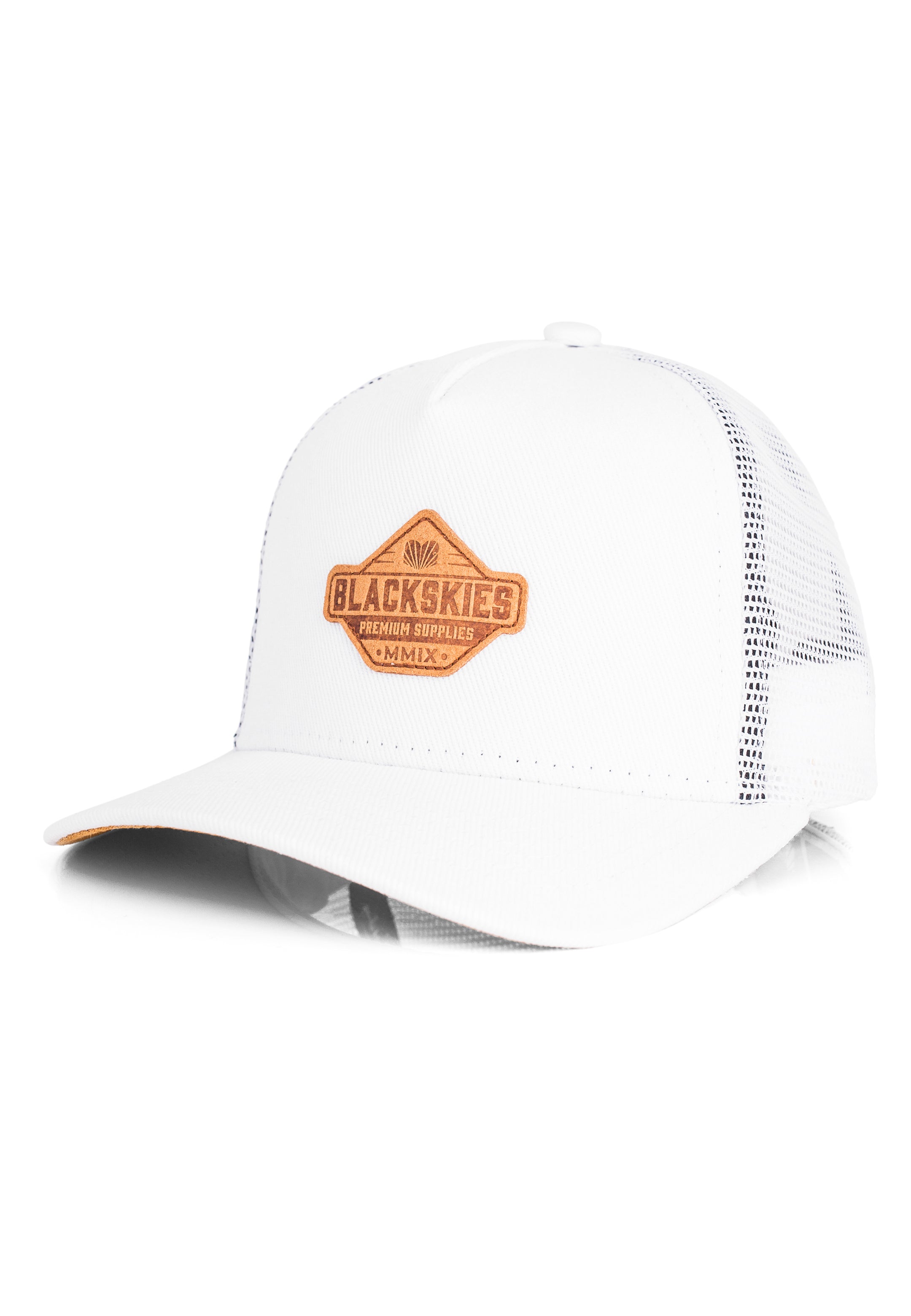 Blackskies-Essentials-Trucker-Cap-Kids-White-Brown-2
