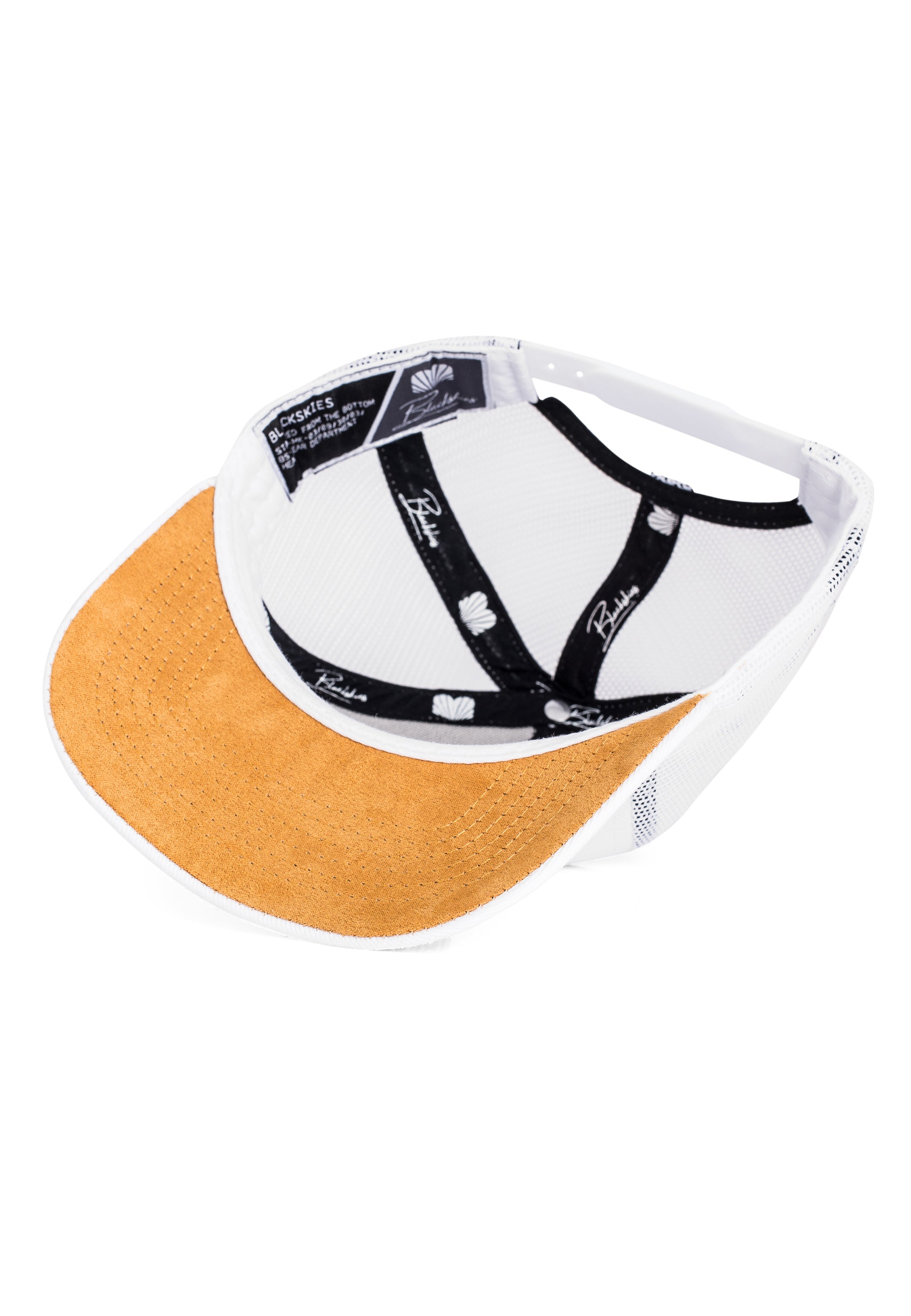 Blackskies-Essentials-Trucker-Cap-Kids-White-Brown-4