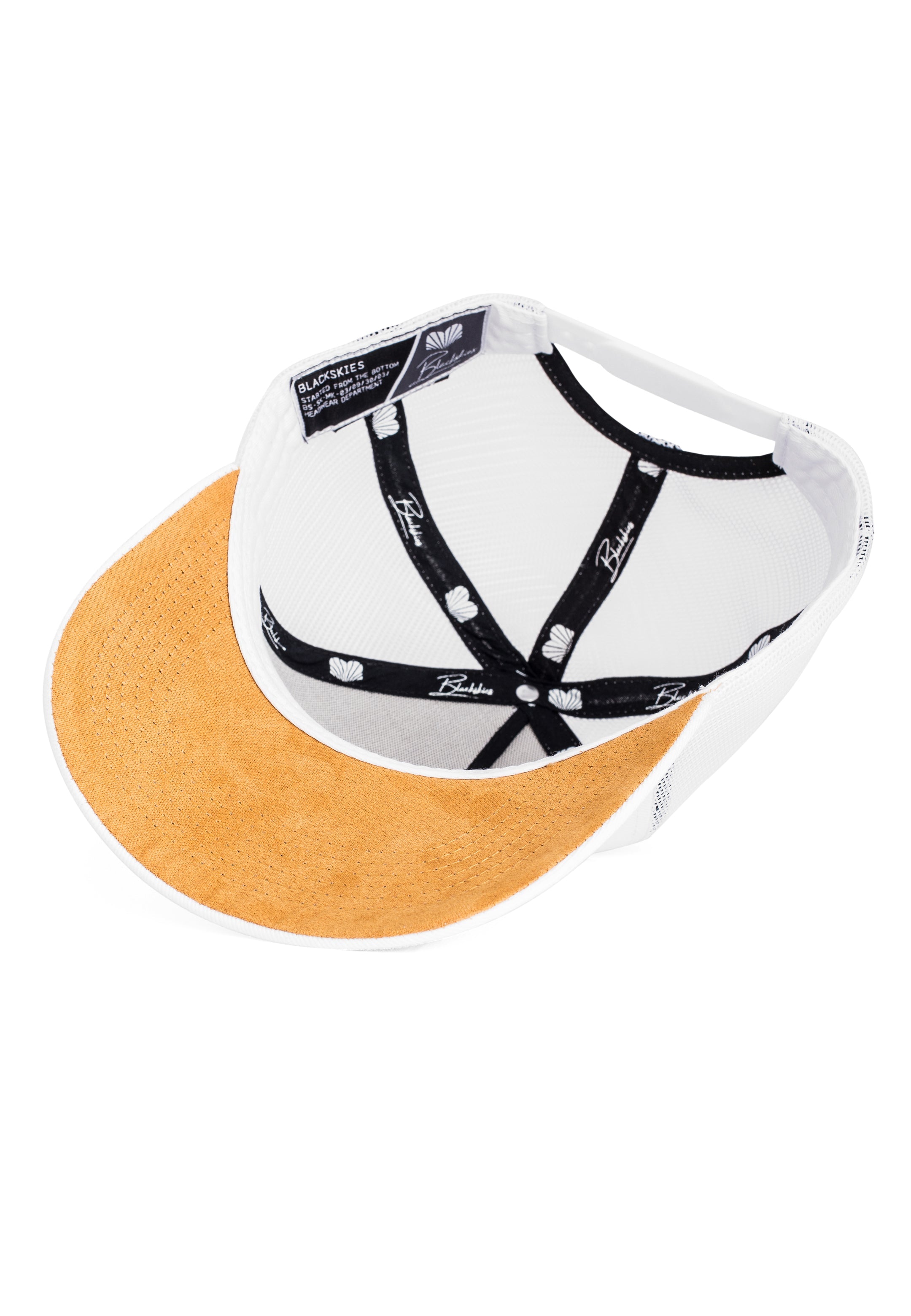 Blackskies-Essentials-Trucker-Cap-White-White-Brown-4