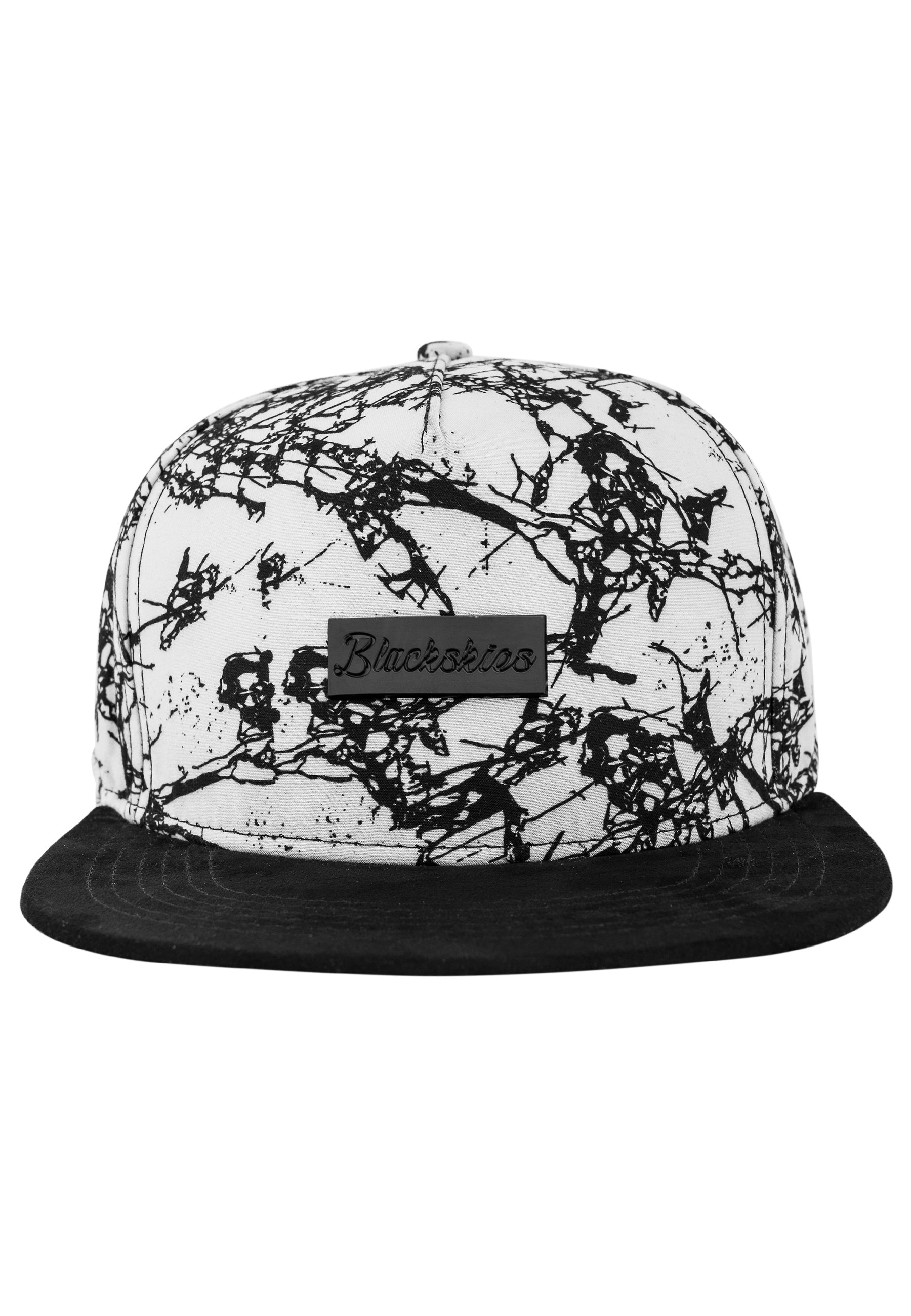 Blackskies-Fenrir-Snapback-Cap-Black-Suede-Marble-frontXrwvFxGf6a6H6