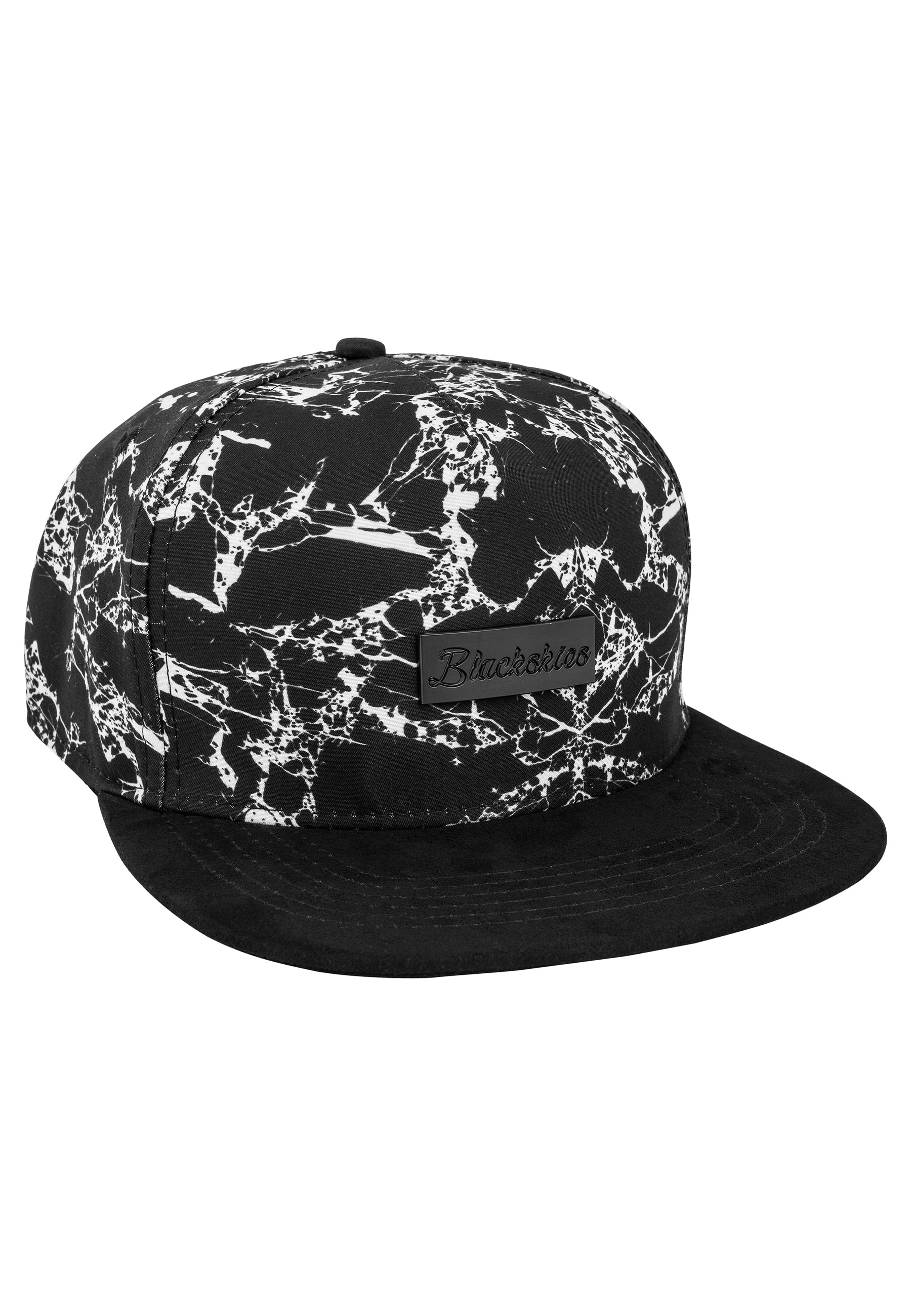 Blackskies-Fenrir-Vol-II-Snapback-Cap-Marble-Baseball-Hat-Black-Side