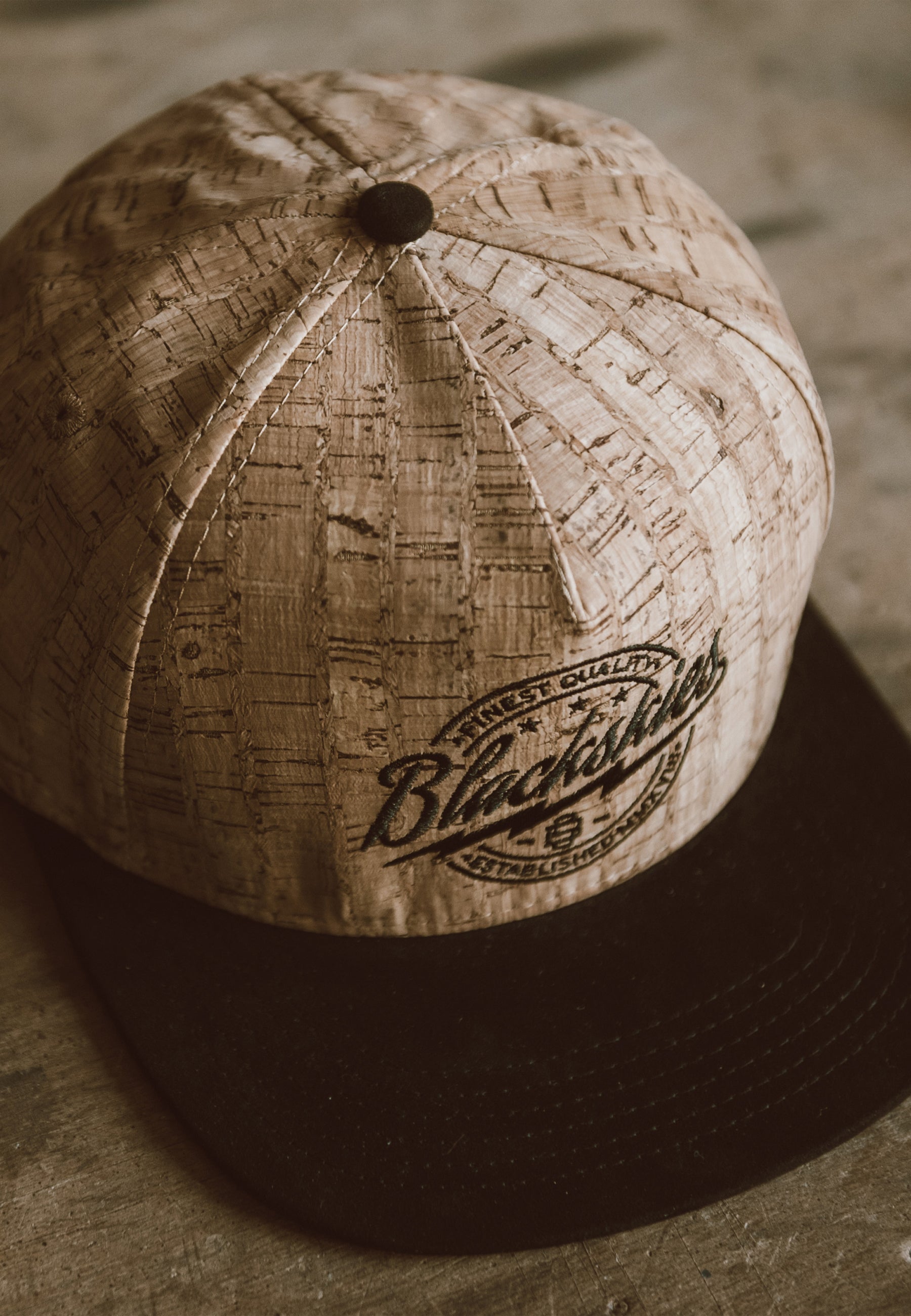 Blackskies-Force-of-Nature-Snapback-Cap-Cork-Baseball-Hat-Wood
