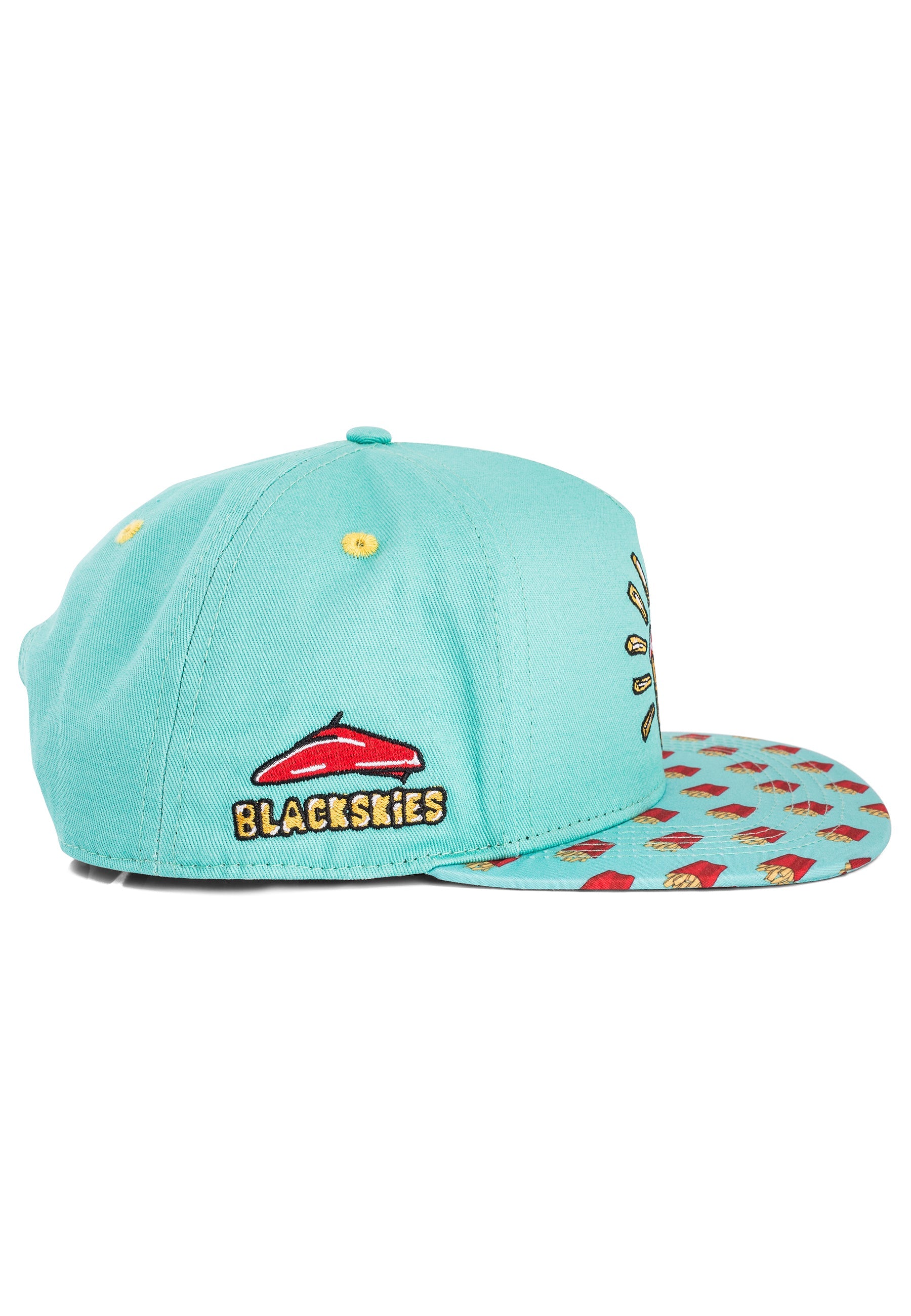 Blackskies-French-Fries-Snapback-Cap-Potatoe-French-Beret-Hat-Side-Detail