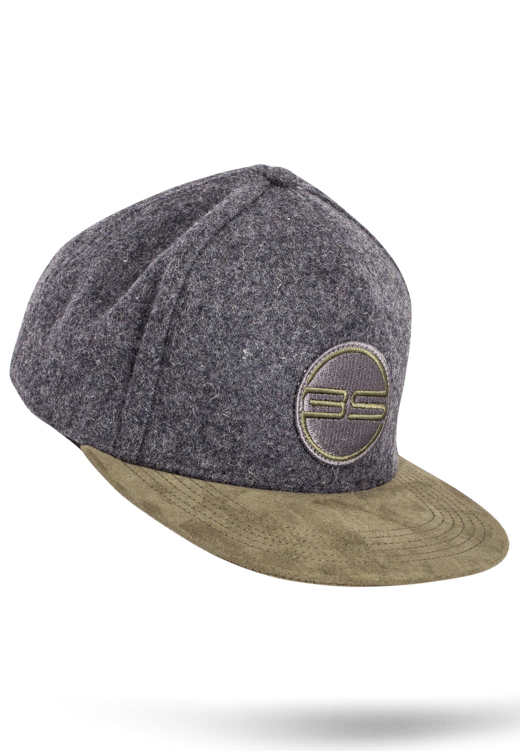 Blackskies-Gaea-Snapback-Cap-Green-Flannel-Grey-Baseball-Hat-Suede-Fly