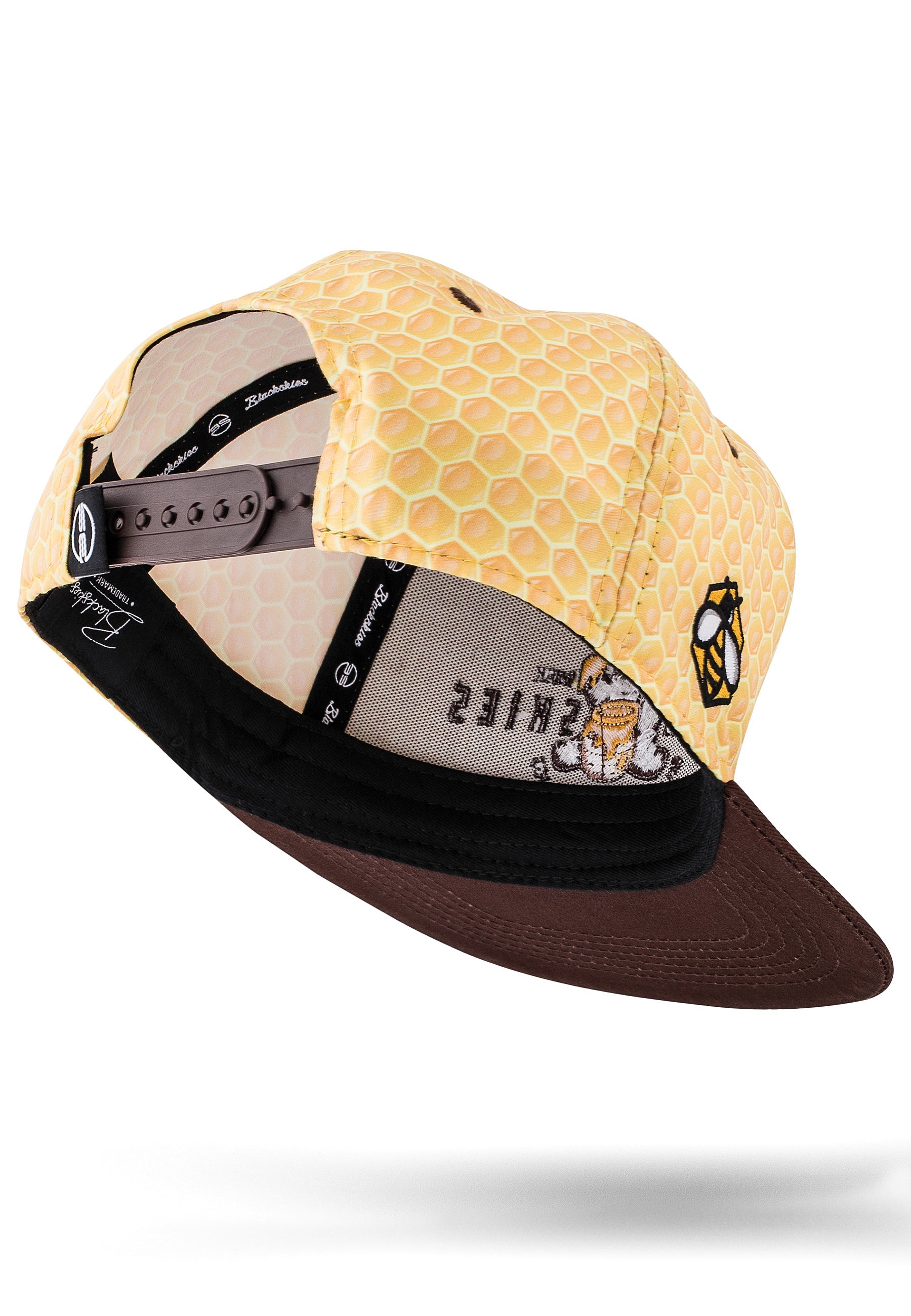 Blackskies-Good-Things-Inc-Vol-III-Snapback-Cap-Honey-Pot-Bear-Hex-Back-Snap-Fly-Back