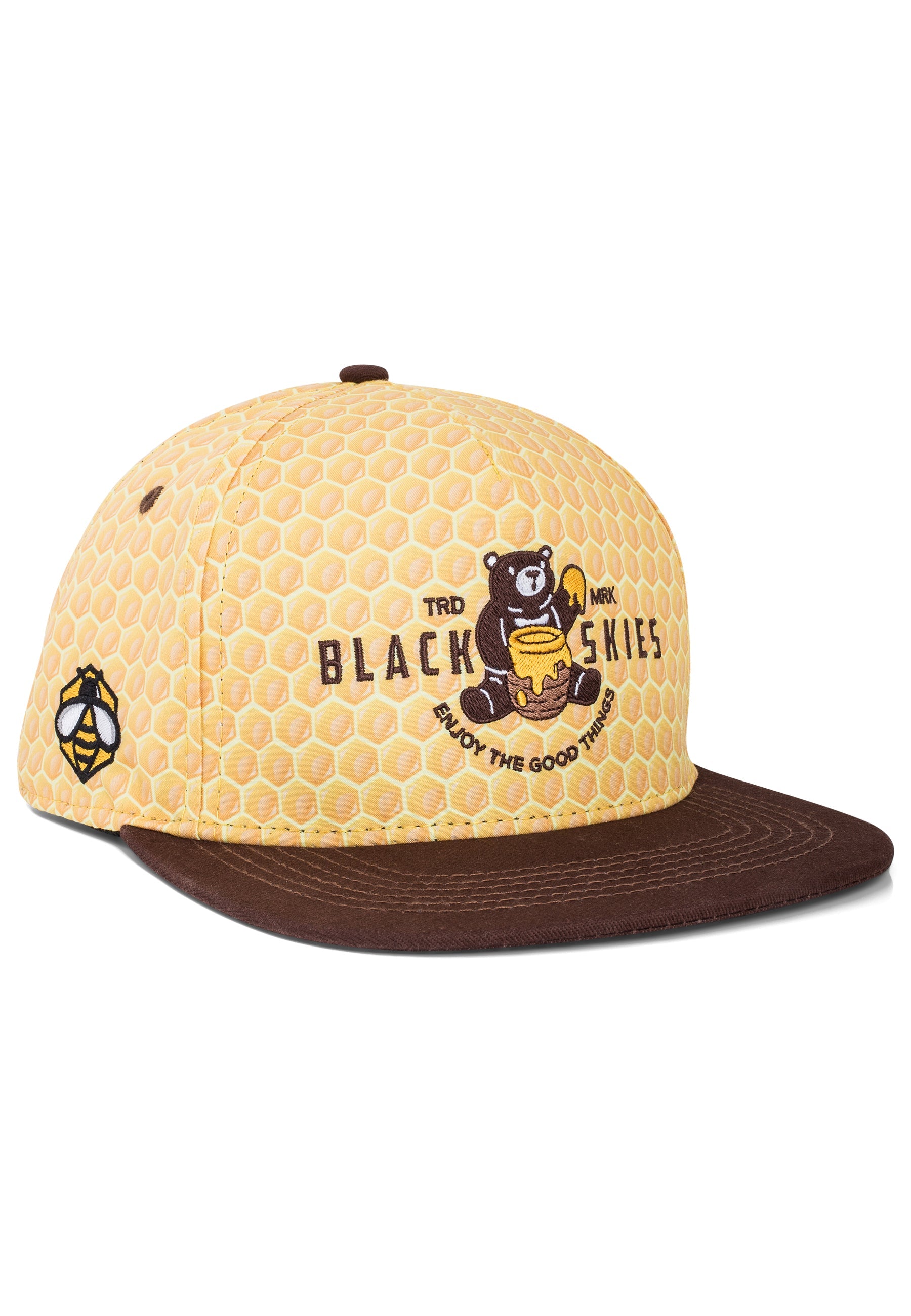 Blackskies-Good-Things-Inc-Vol-III-Snapback-Cap-Honey-Pot-Bear-Side