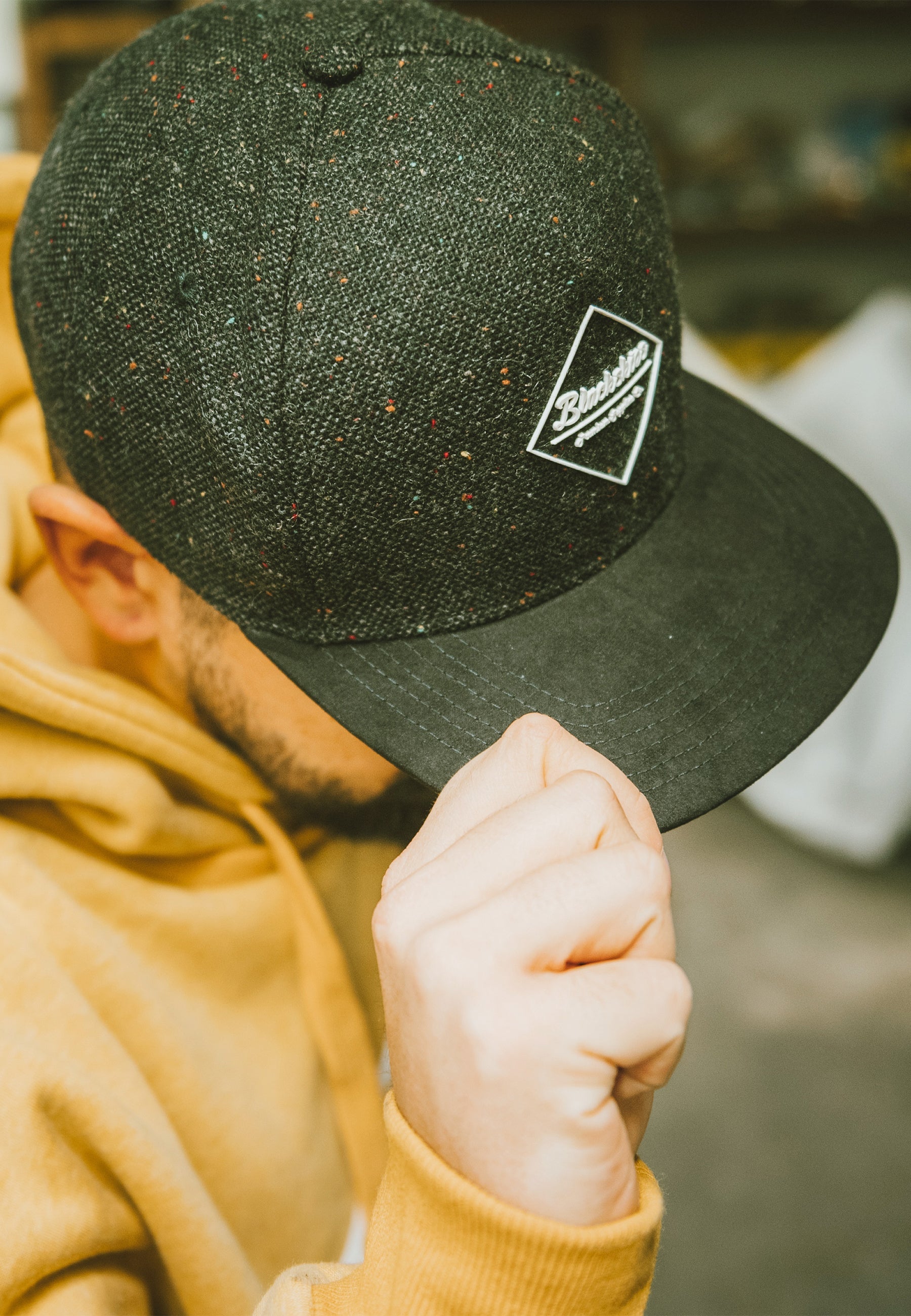 Blackskies-Hades-Snapback-Cap-Speckle-Wool-Baseball-Hat-Style