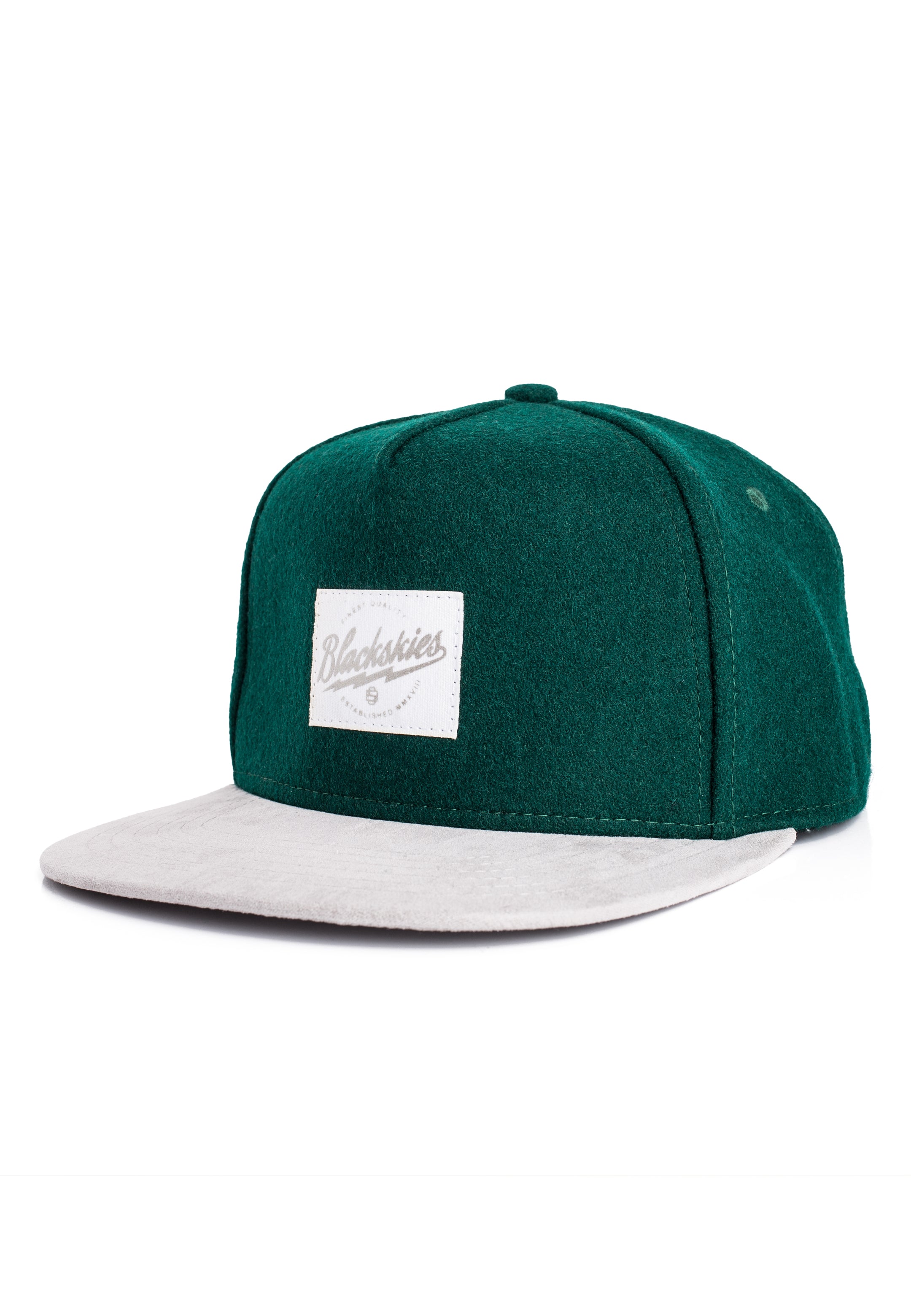Blackskies-Halo-Snapback-Cap-Wool-Green-Grey
