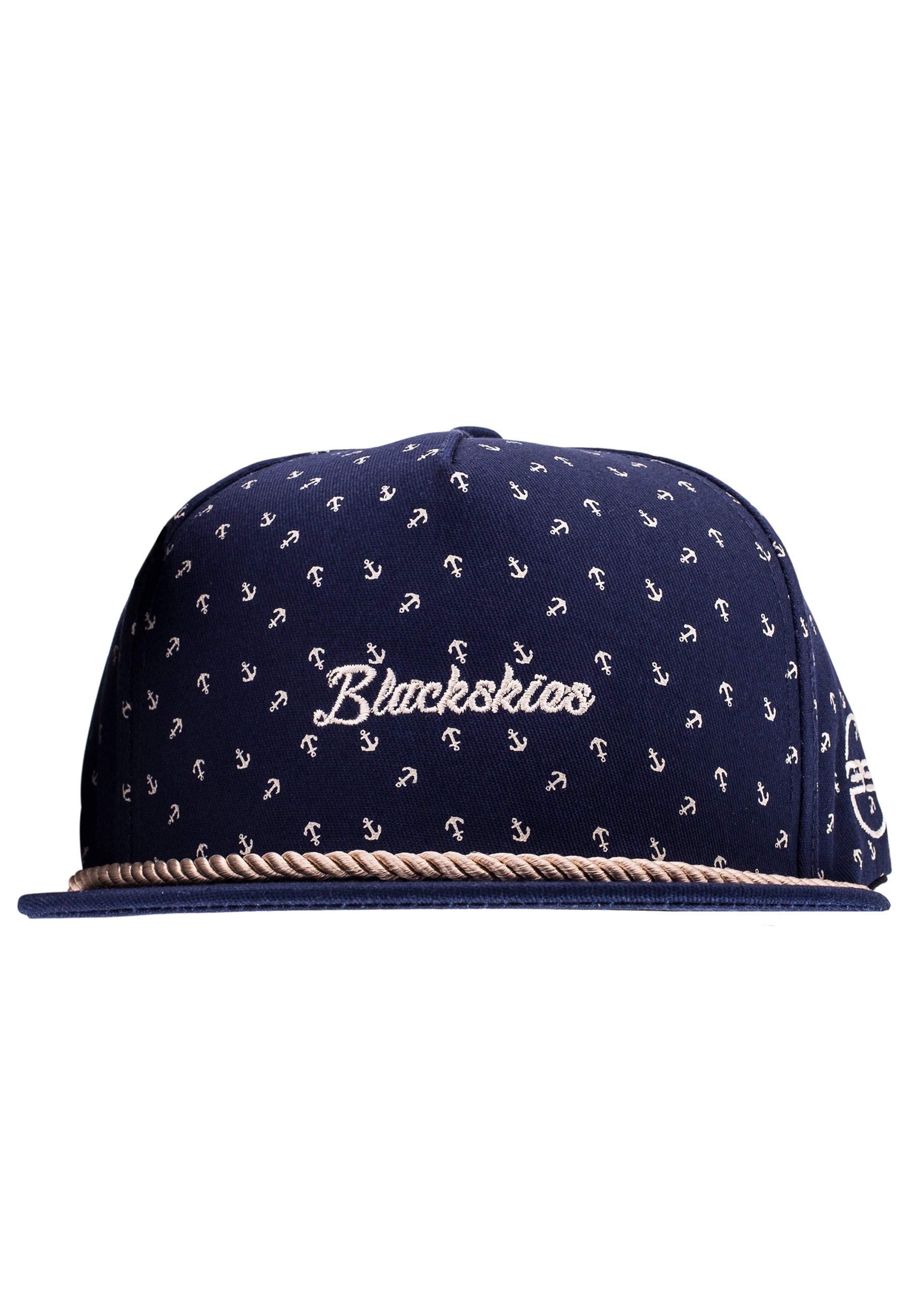 Blackskies-Harbor-Snapback-Cap-Anchor-Maritime-Front-Flat