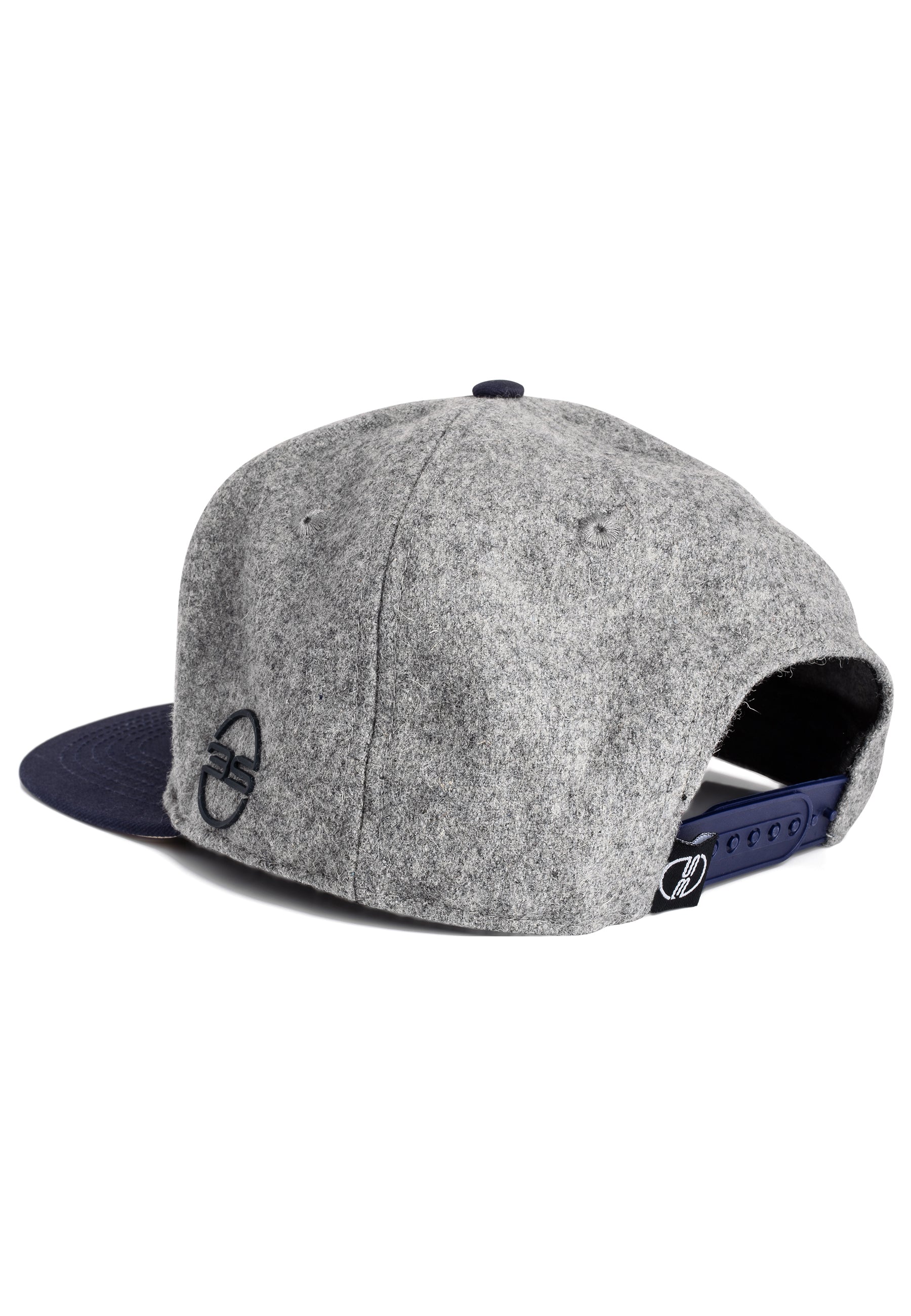 Blackskies-Horus-Snapback-Cap-Blue-Grey-Flannel-Back