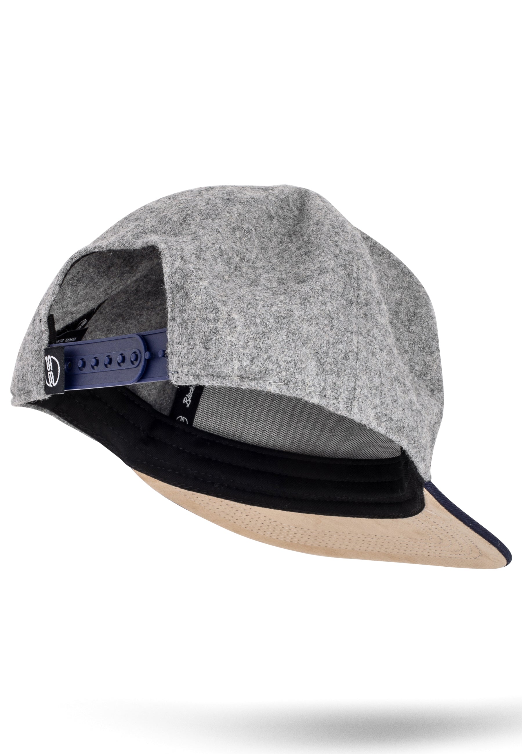 Blackskies-Horus-Snapback-Cap-Blue-Grey-Flannel-Front