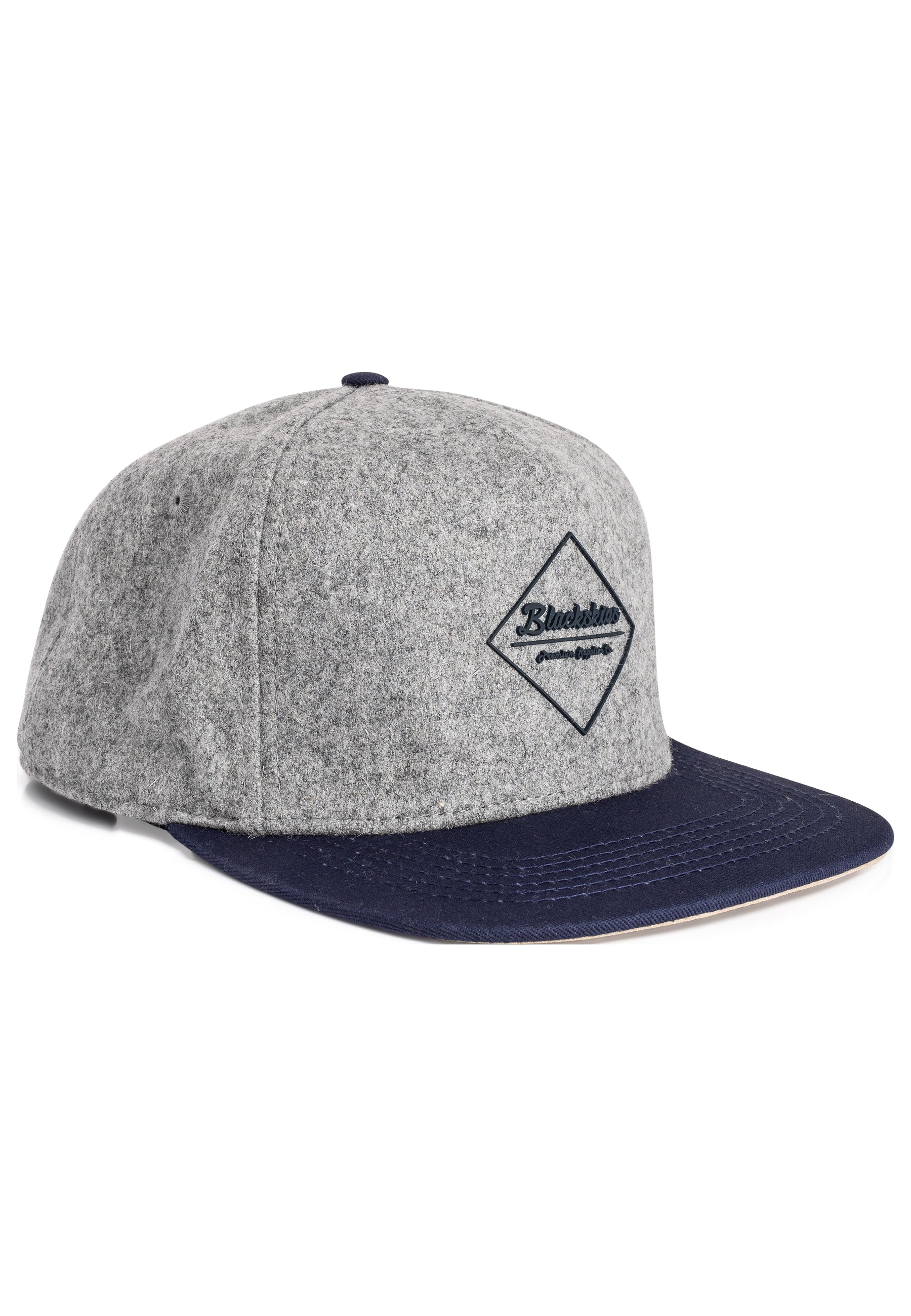 Blackskies-Horus-Snapback-Cap-Blue-Grey-Flannel-Side