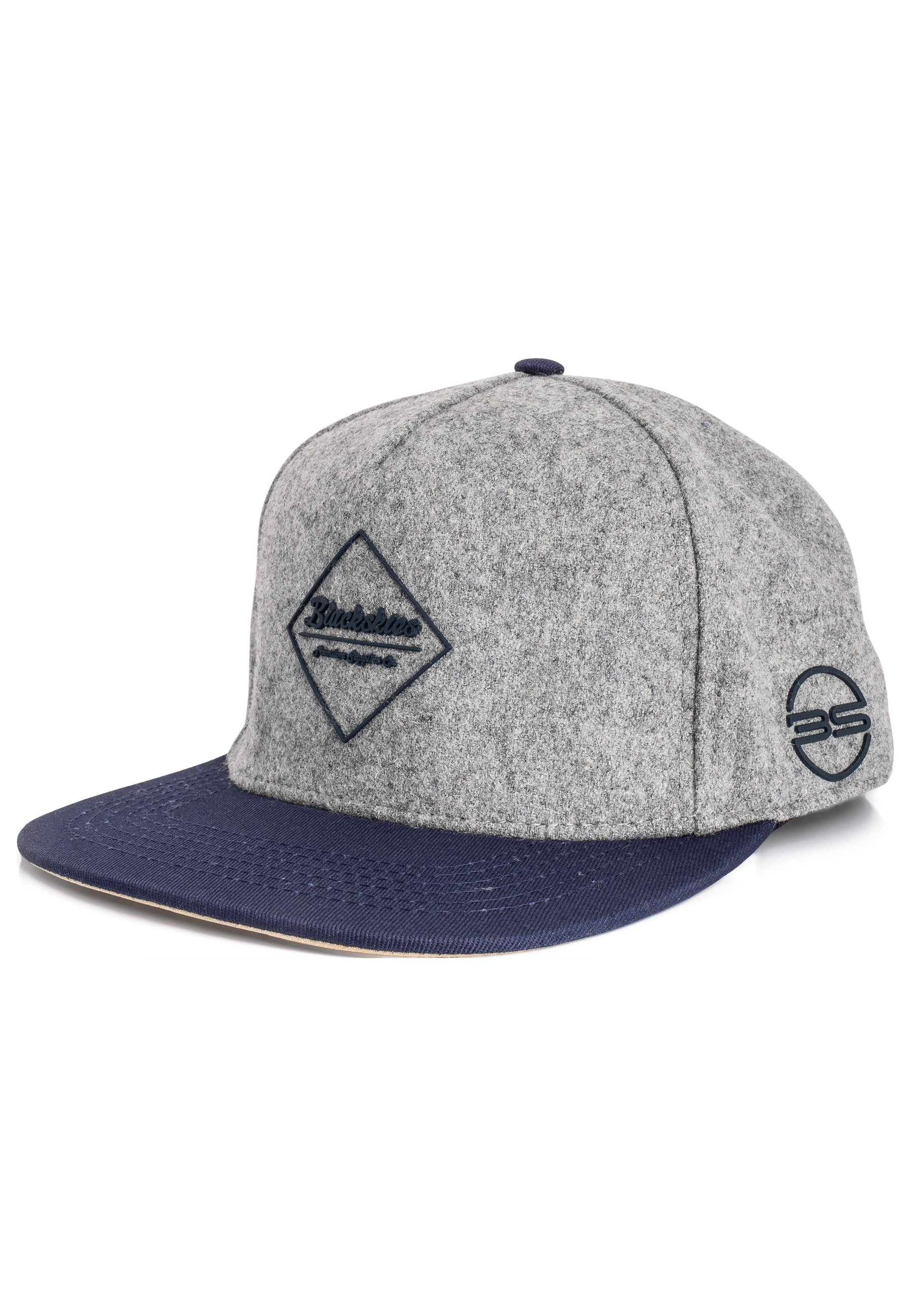Blackskies-Horus-Snapback-Cap-Blue-Grey-Flannel